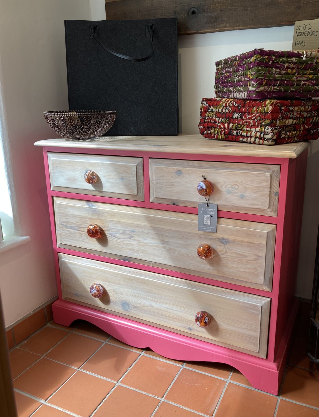 photo furniture Pink Chest Of Drawers End Of Season Clearance Sale!!!!