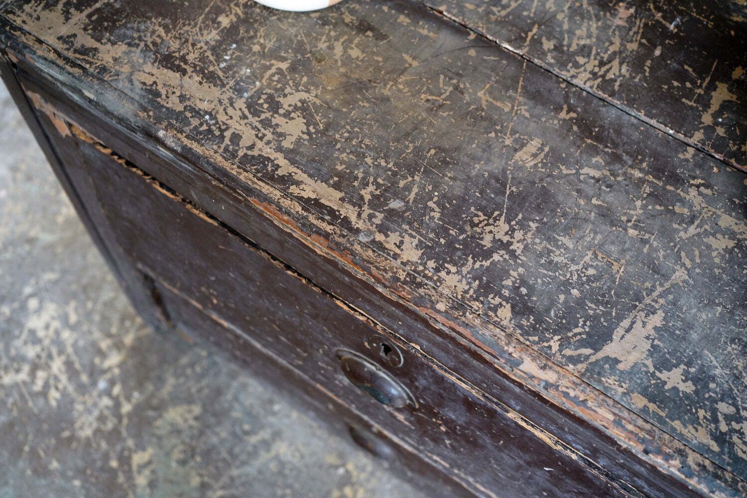 An Early 20thc Painted Pine Chest Of Two Drawers C.1900 20 photo vinterior