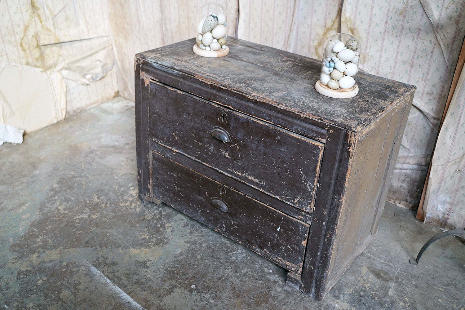 photo buy An Early 20thc Painted Pine Chest Of Two Drawers C.1900 20
