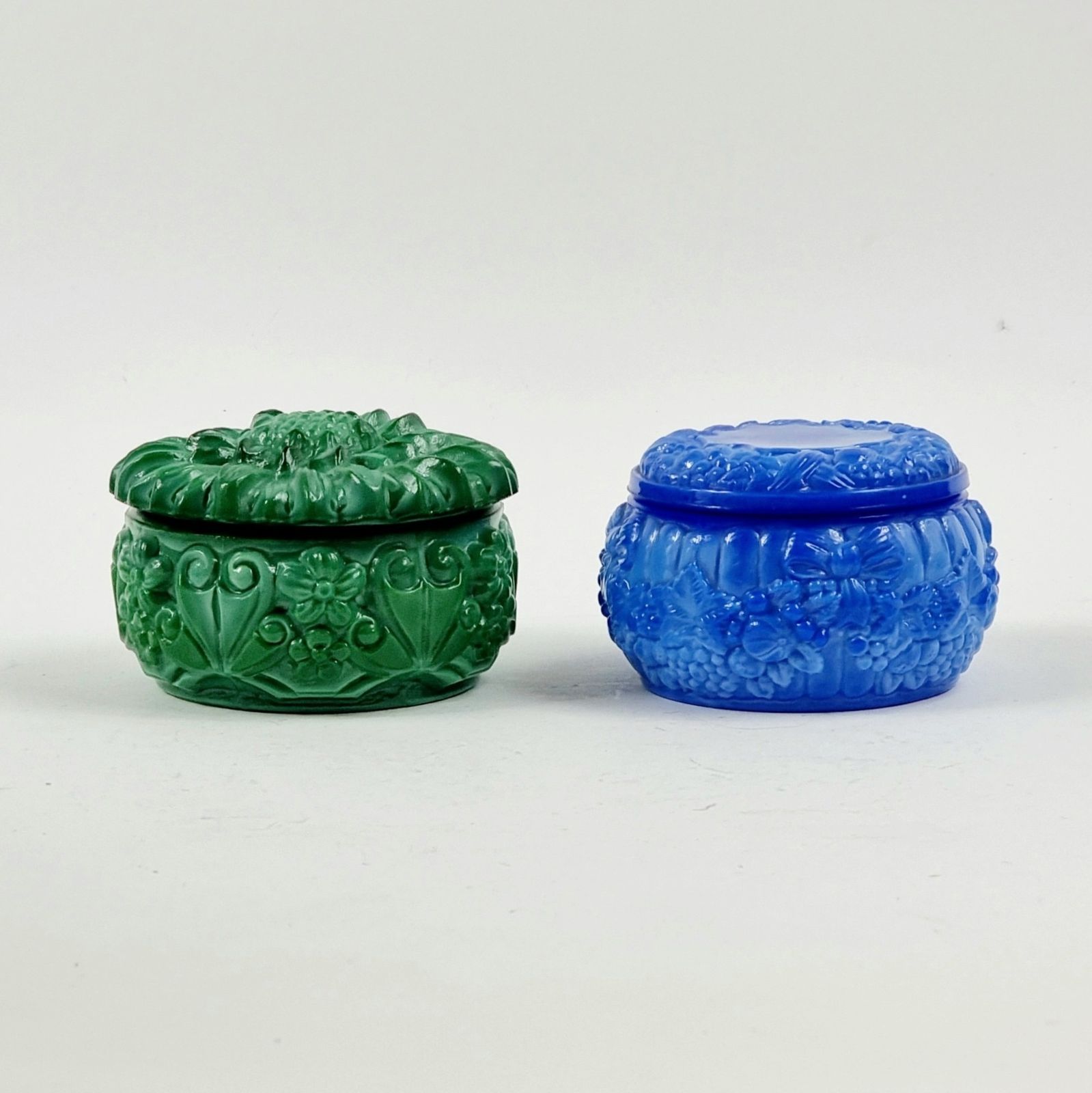Pair Of Mid Century Bohemian Art Deco Trinket Jars/Jewelry Boxes By Curt Schlevogt photo furniture