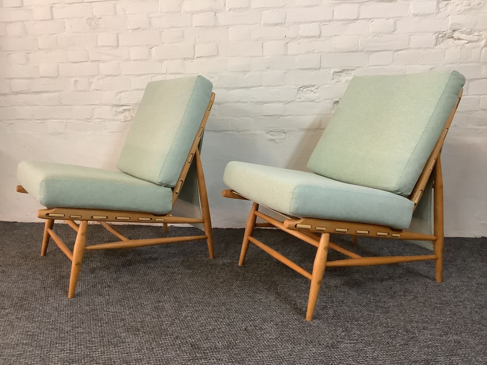 975.0 Pair Of Ercol 427 Easy Chairs. Produced 1959/70. photo