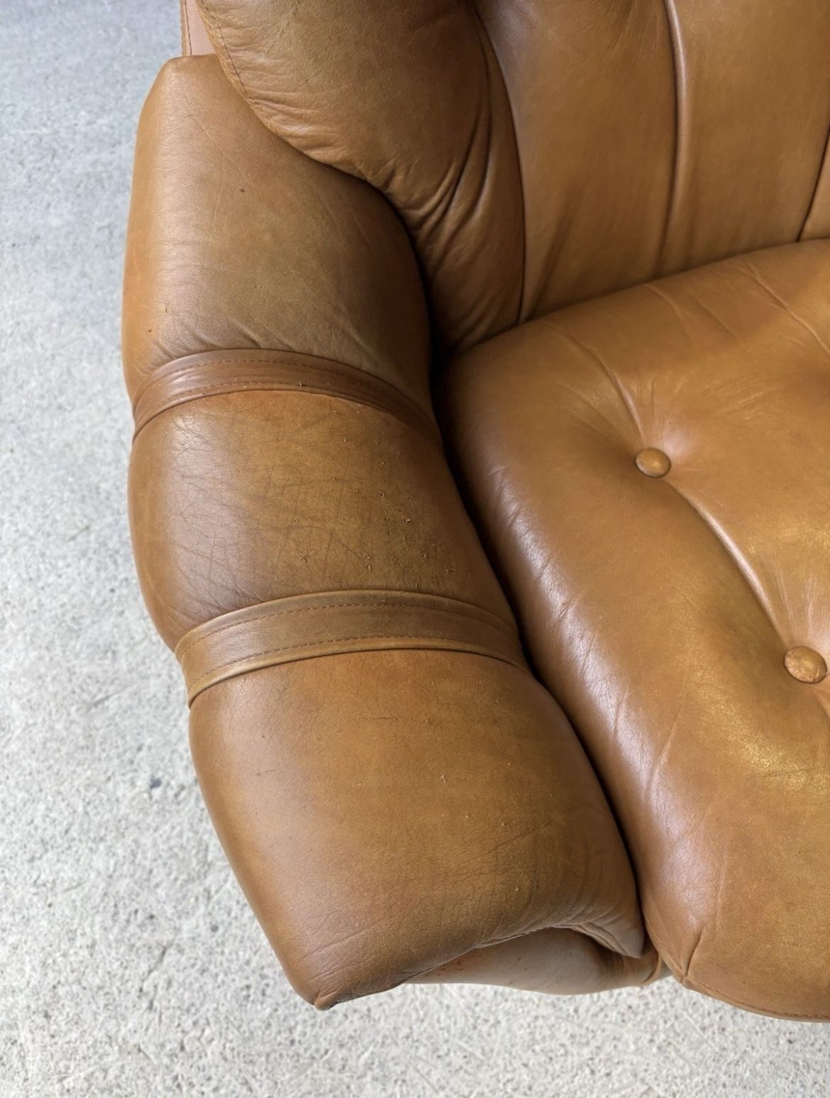 Mid Century Scandinavian Swivel Lounge Chair By Swedfurn, "Slätte Gungan” photo 845.0