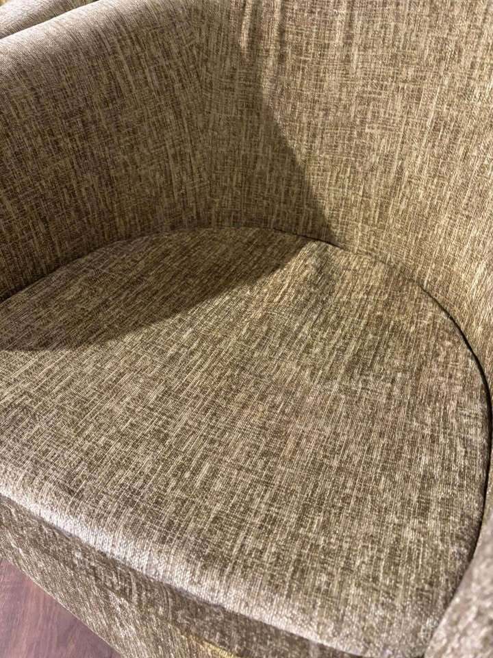 Pair Of Chenille Lime Green Tub Chairs photo furniture