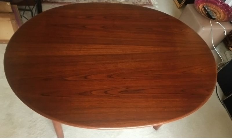 photo furniture Magnificent And Rare Extending Dining Table By Karl Erik Ekselius For Joc Denmark.