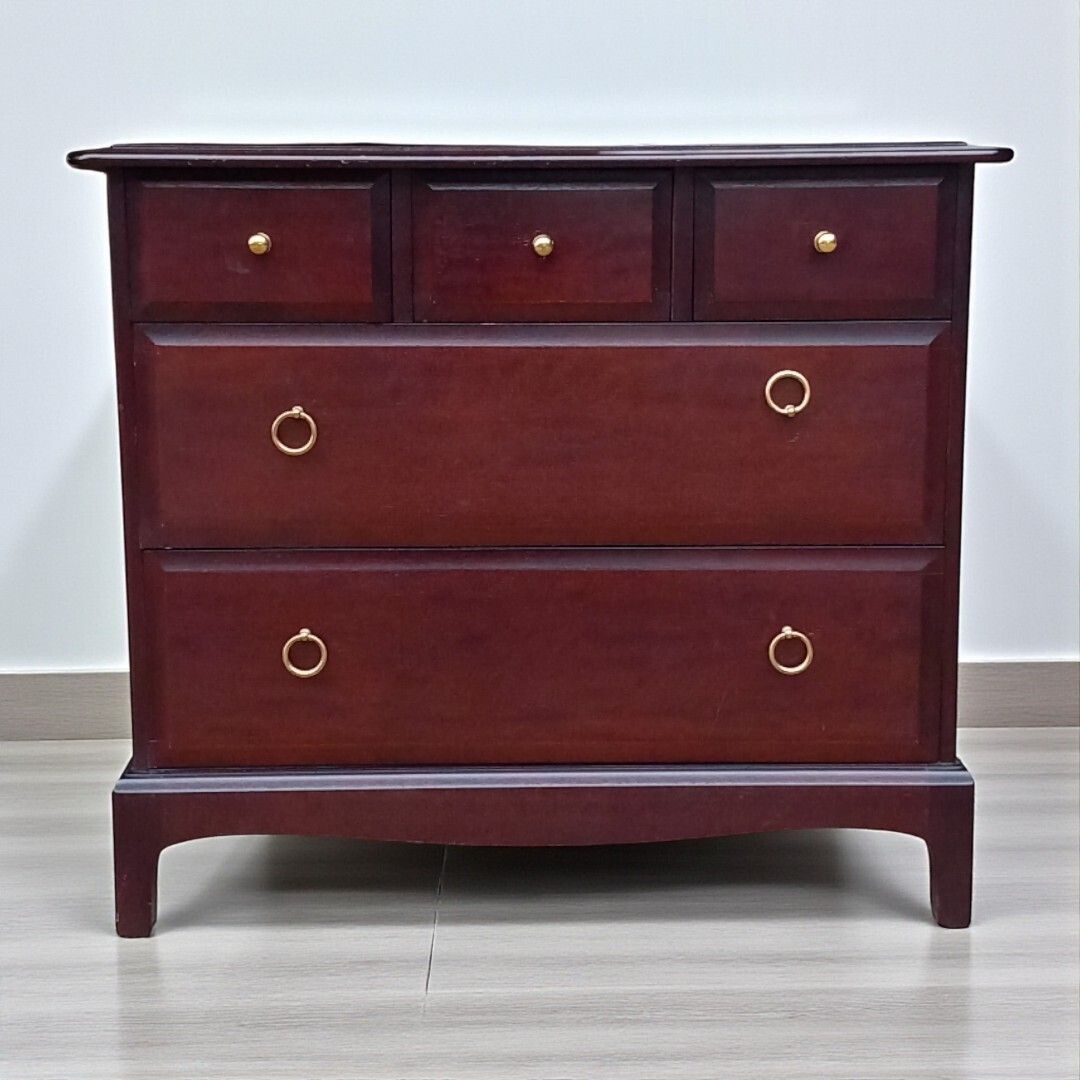 Vintage Stag Minstrel Bedroom Suite – Dressing Table & Two Chests Of Drawers photo 750.0