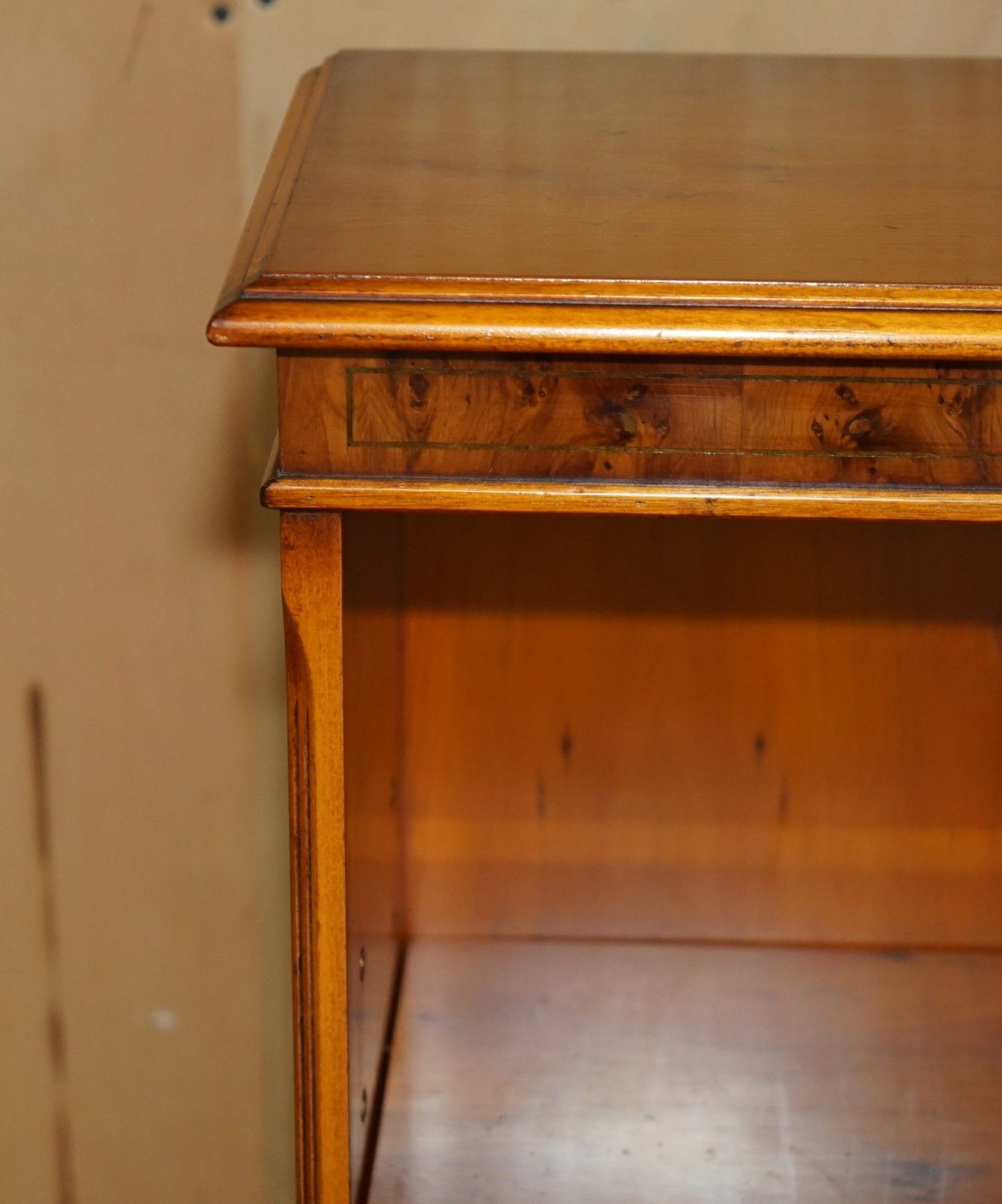 Lovely Pair Bevan Funnell England Flamed Mahogany Dwarf Open Library Bookcases photo buy