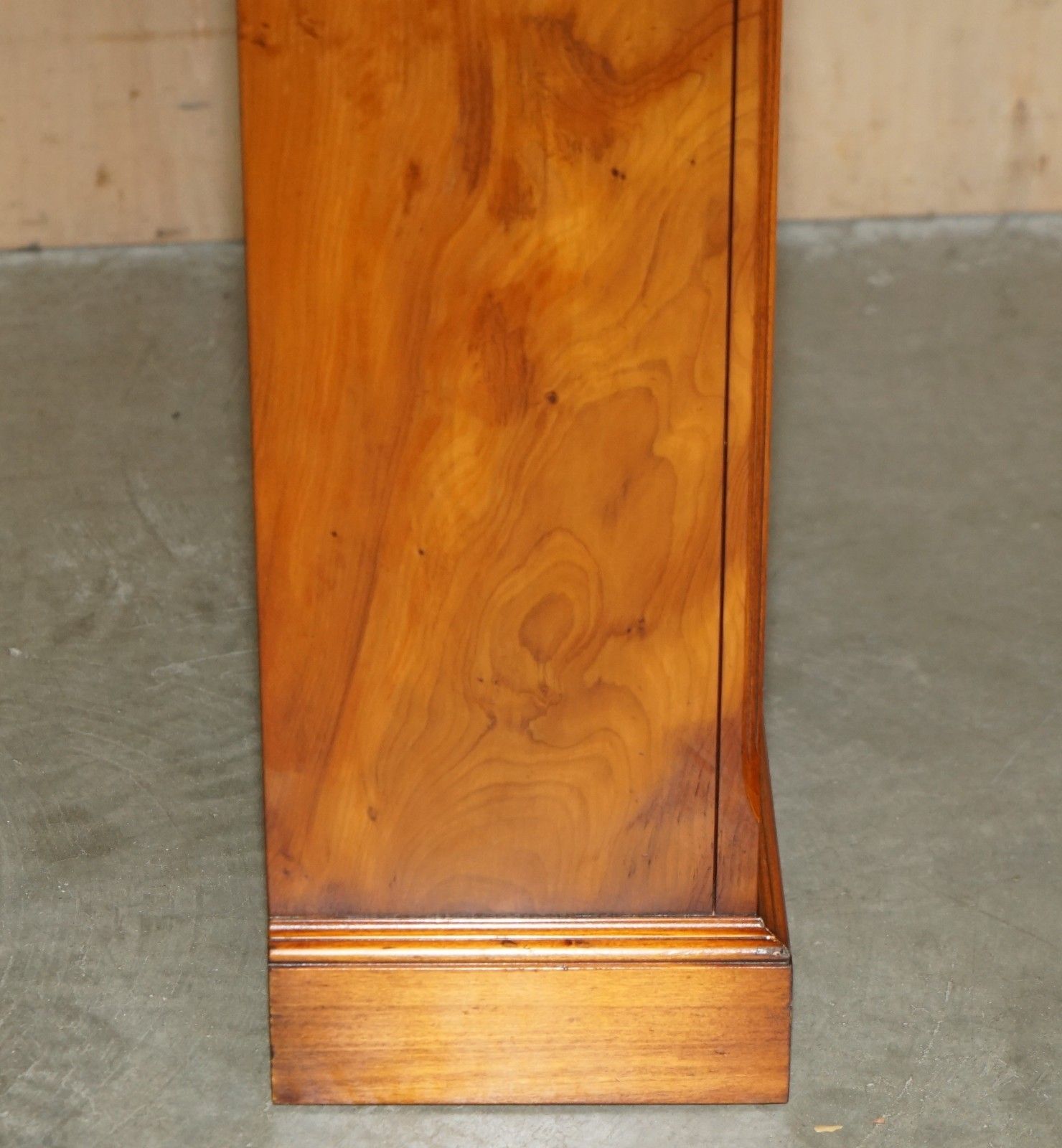 Furniture Lovely Pair Bevan Funnell England Flamed Mahogany Dwarf Open Library Bookcases photo