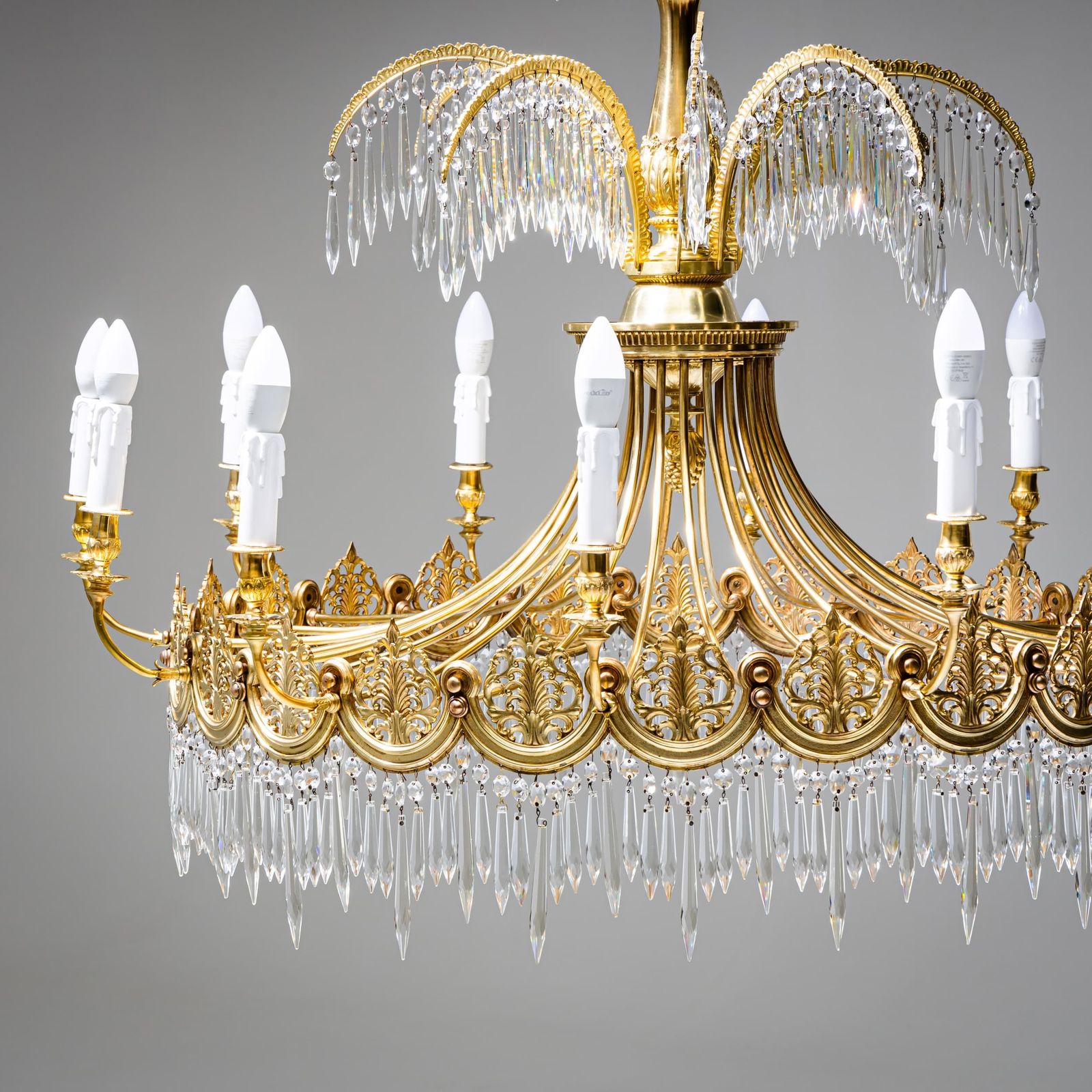 Empire Style Chandelier After Schinkel, Probably Berlin, Early 20th Century photo vinterior