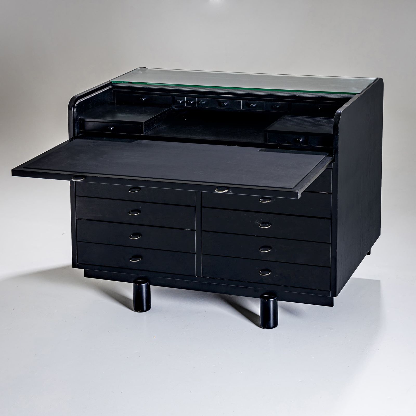 Black Desk By Gianfranco Frattini For Bernini, Italy, 1960s photo buy