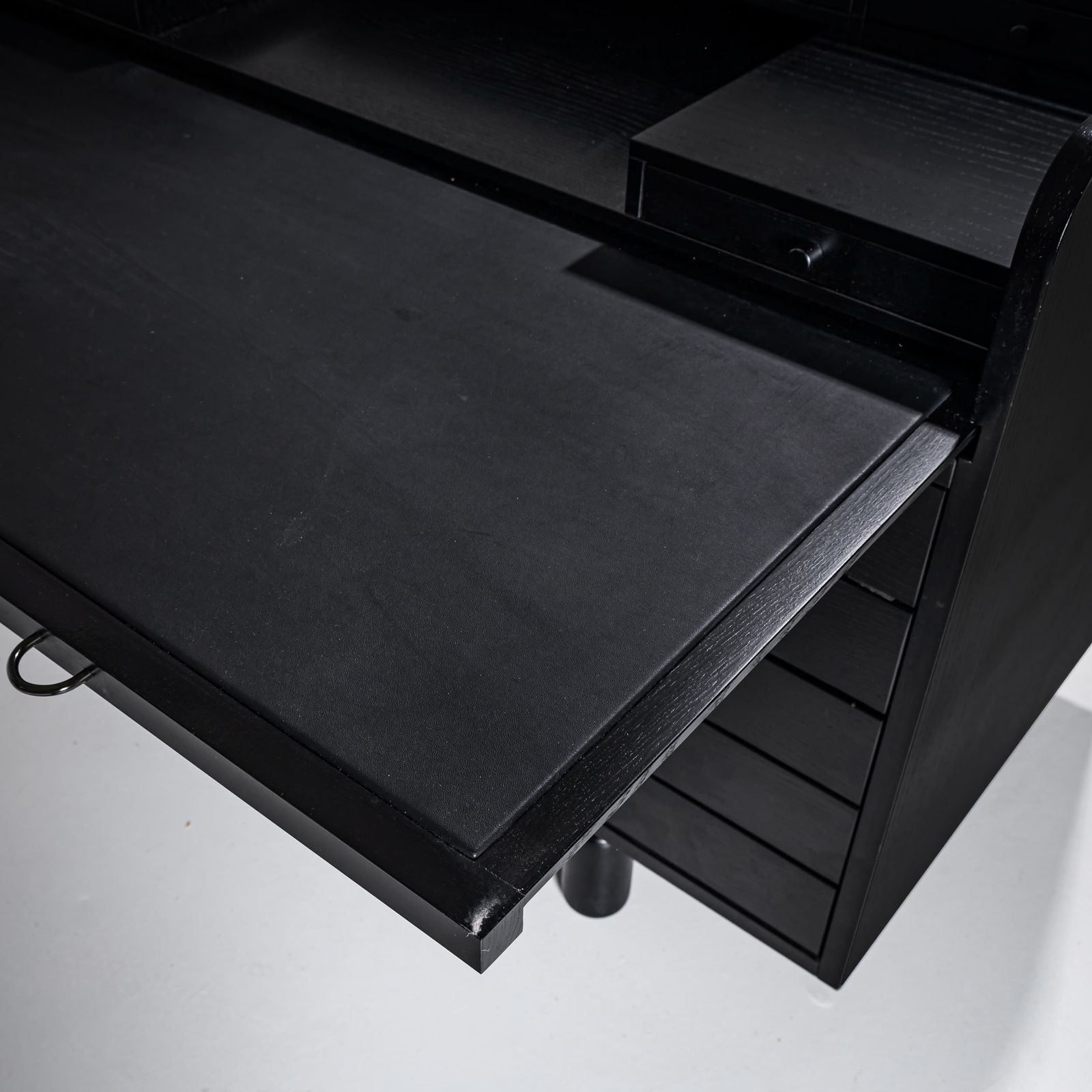 photo for sale Black Desk By Gianfranco Frattini For Bernini, Italy, 1960s