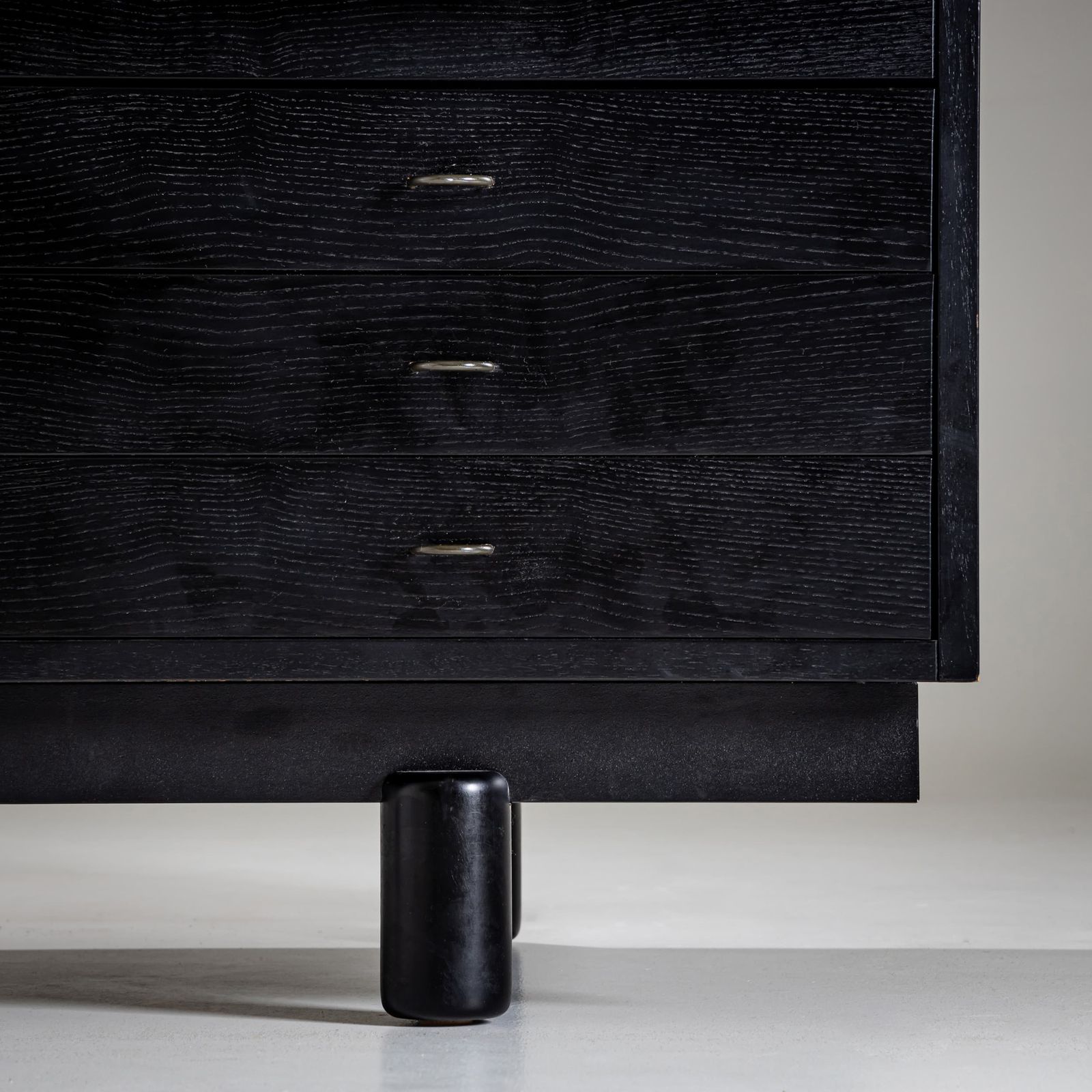 Furniture Black Desk By Gianfranco Frattini For Bernini, Italy, 1960s photo