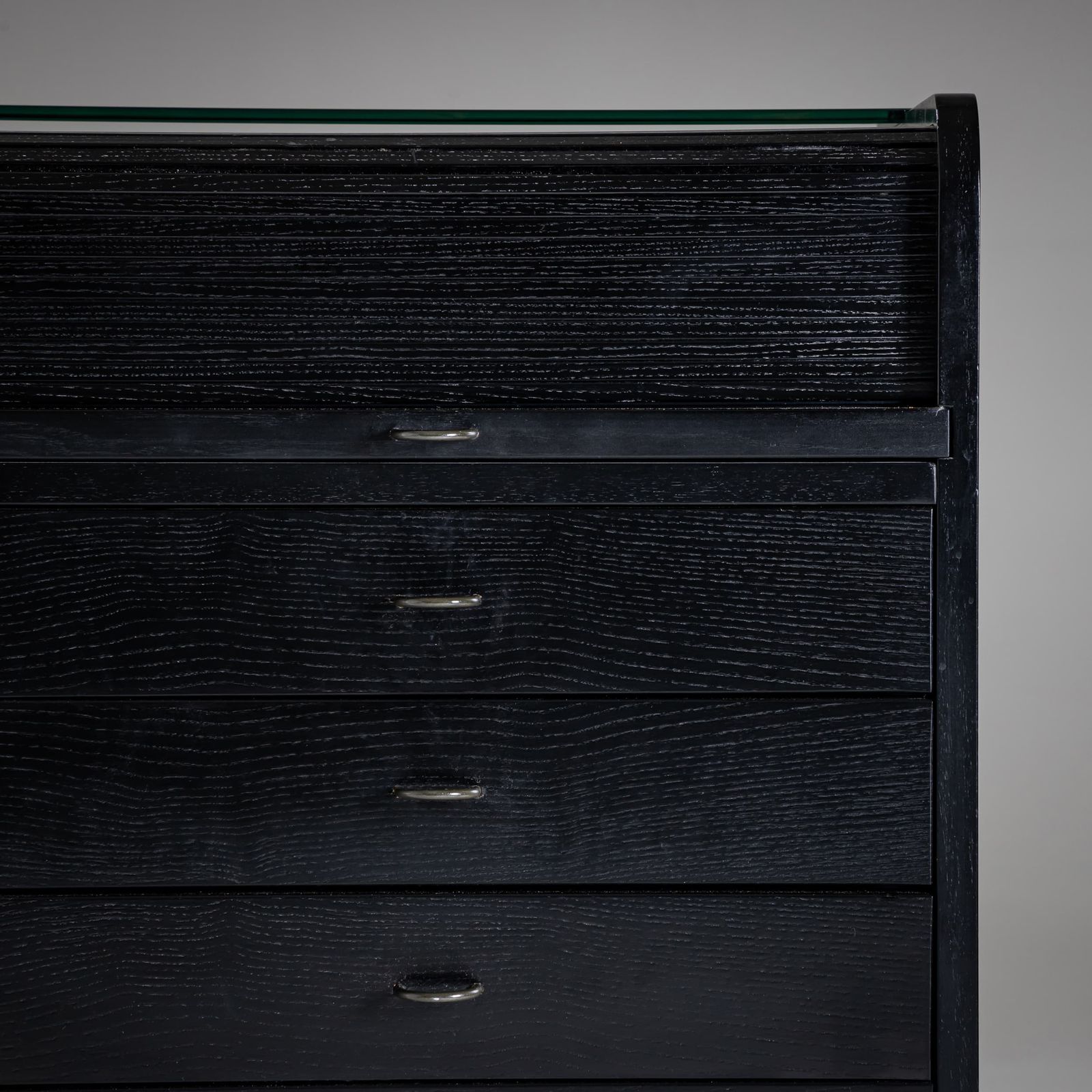 4270.0 Black Desk By Gianfranco Frattini For Bernini, Italy, 1960s photo