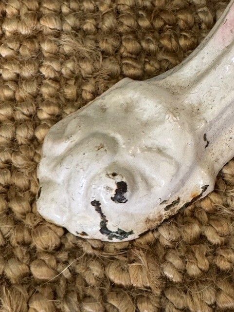 Antique French Marble Top Cast Iron Bistro Table photo vinterior