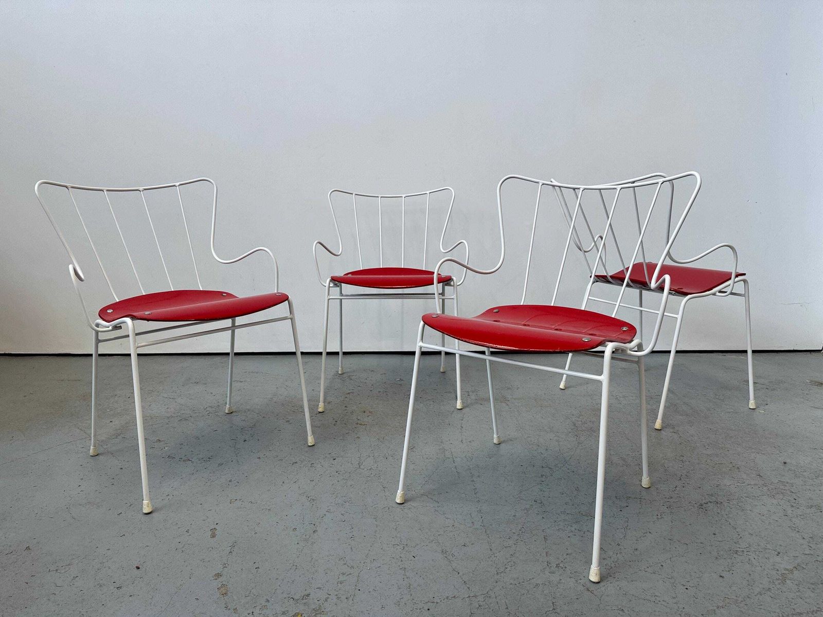 Vintage 4 X 1950s Ernest Race Antelope Dining Chairs. Danish Retro Robin Day Mid Century photo buy