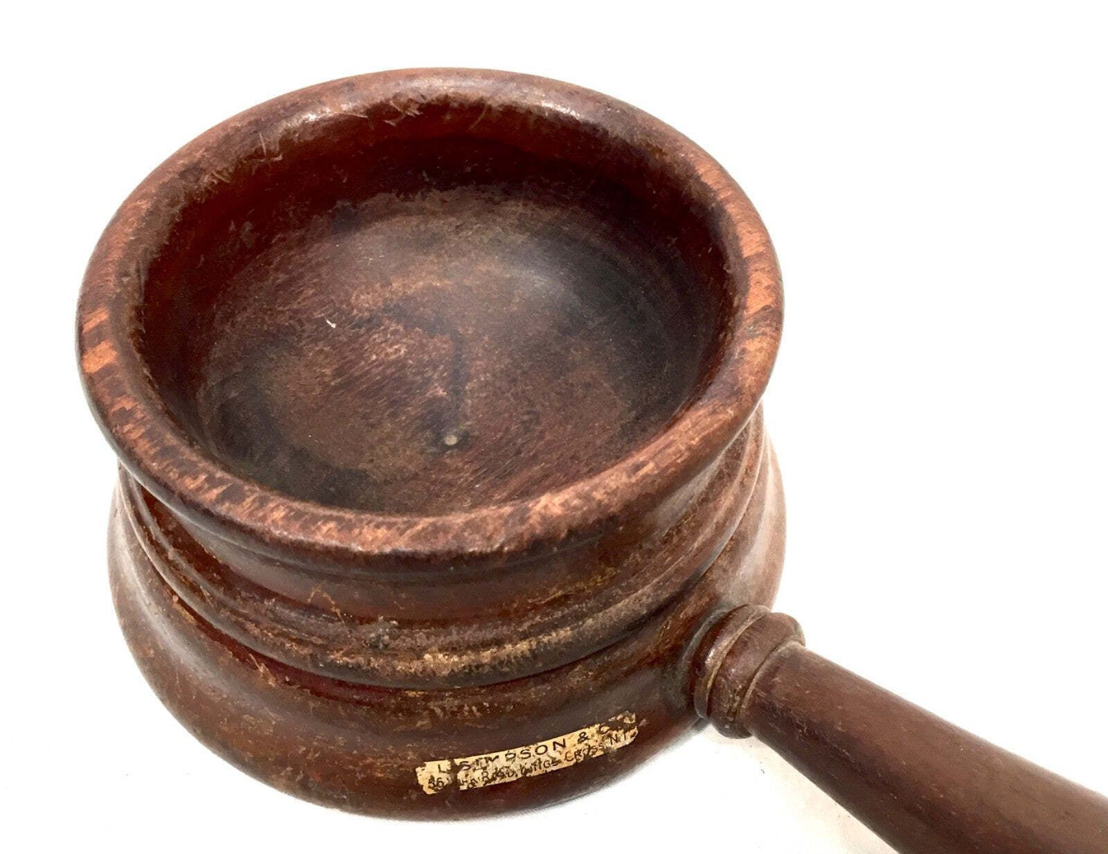 Antique Arts And Crafts Treen Oak Wood Masonic Collection Box Offering Bowl C.1920 photo 75.0