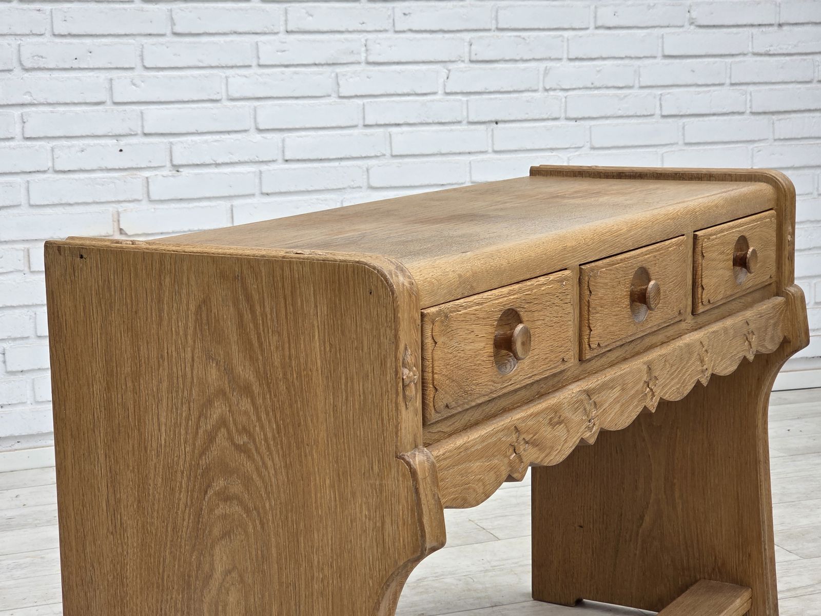 1970s, Danish Chest Of Drawers, Oak Wood, Original Good Condition. photo for sale