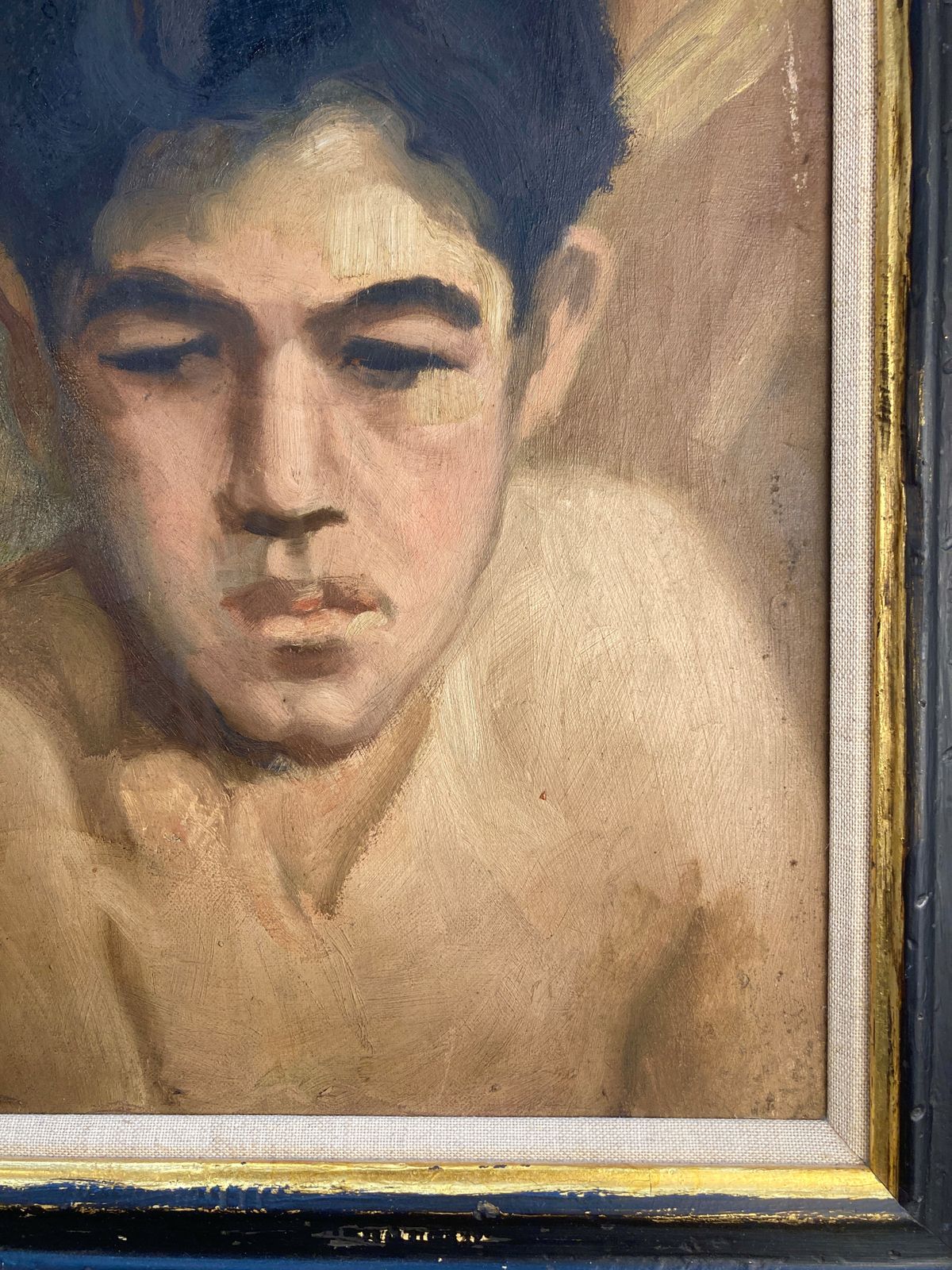 An Early XX Century Portrait Of A Sardinian Boy photo furniture