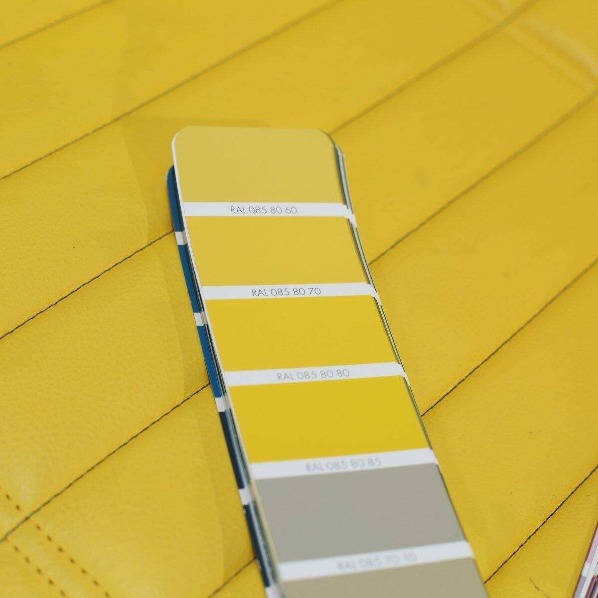 Ligne Roset Yellow Facett Armchair By R. & E. Bouroullec photo for sale