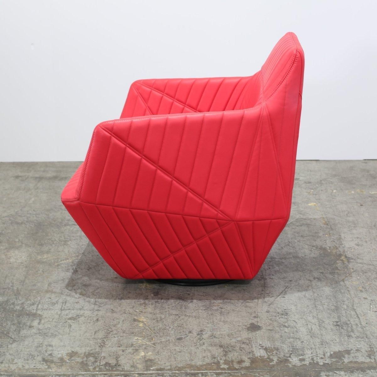 Ligne Roset Red Facett Armchair By R. & E. Bouroullec photo 2960.1