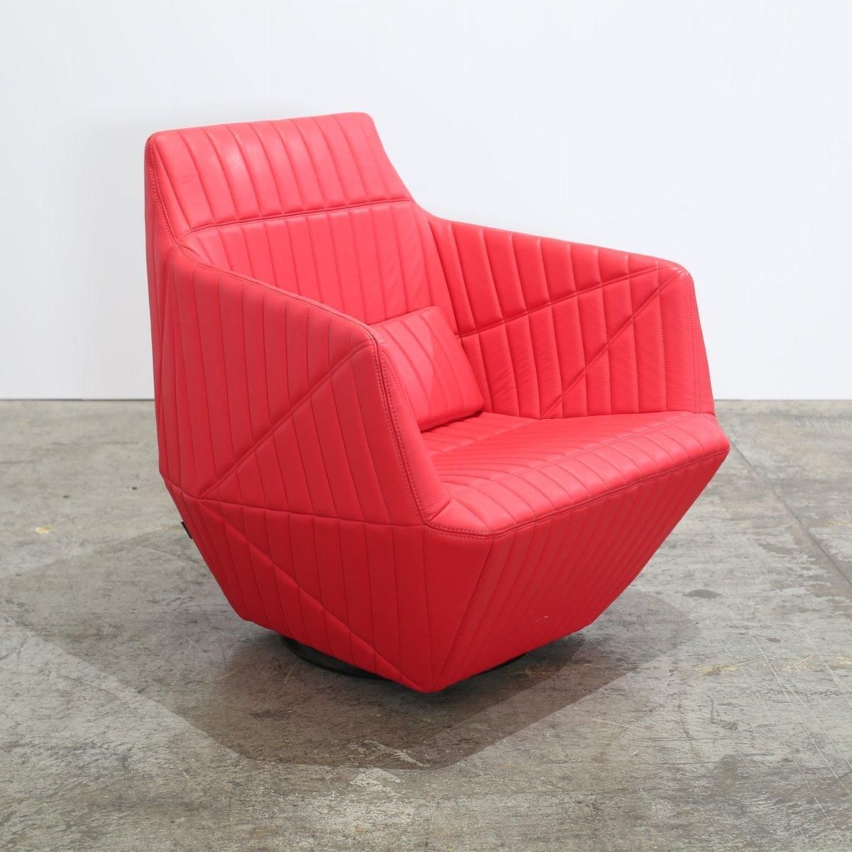 photo furniture Ligne Roset Red Facett Armchair By R. & E. Bouroullec