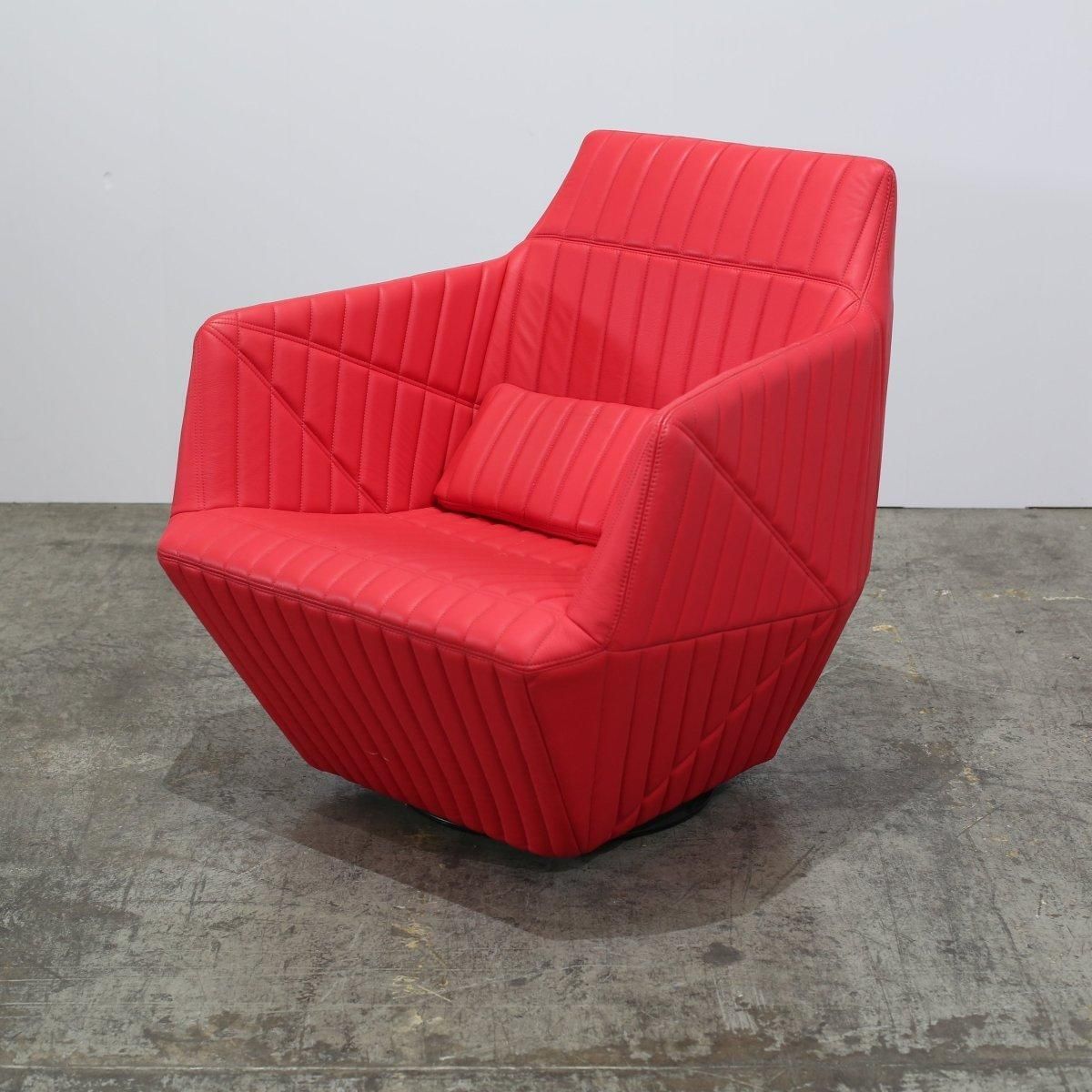 photo for sale Ligne Roset Red Facett Armchair By R. & E. Bouroullec