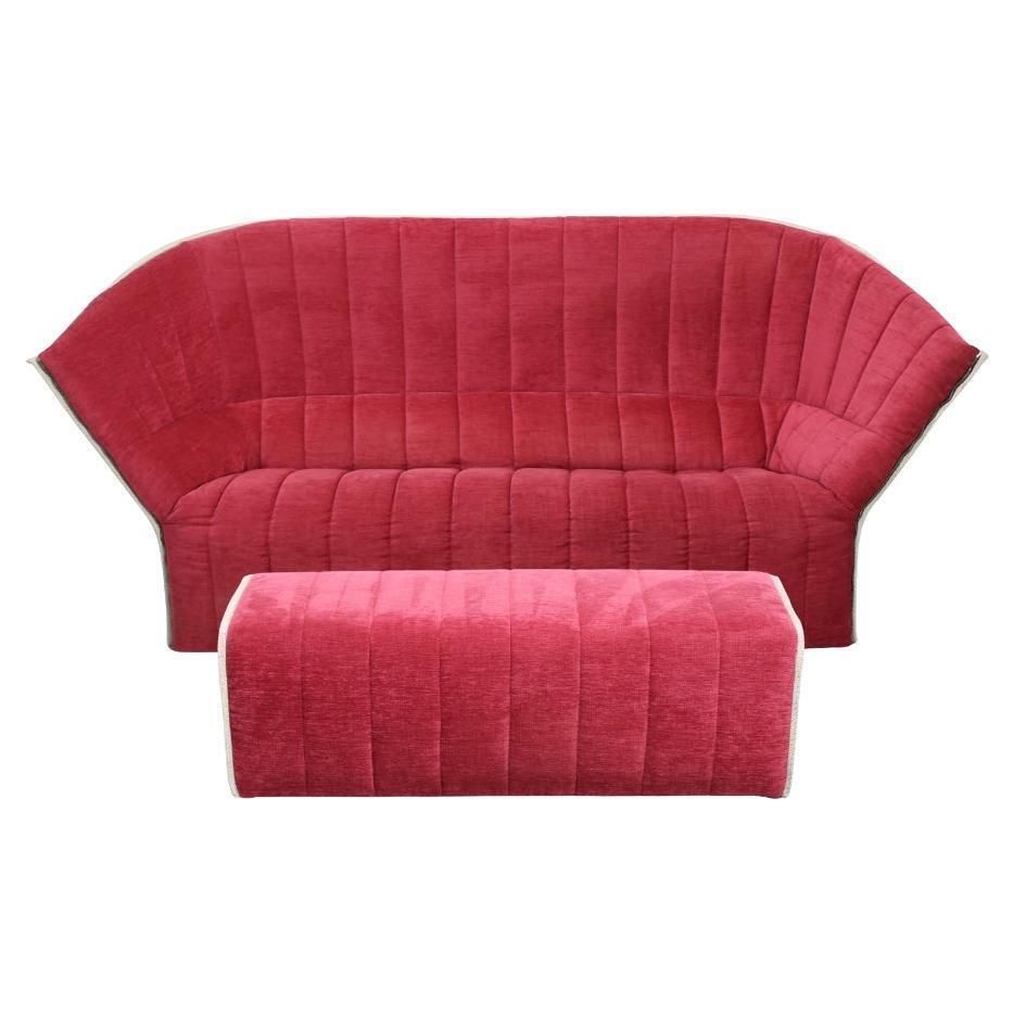 Ligne Roset Moël Three Seater Sofa And Bench By Inga Sempé