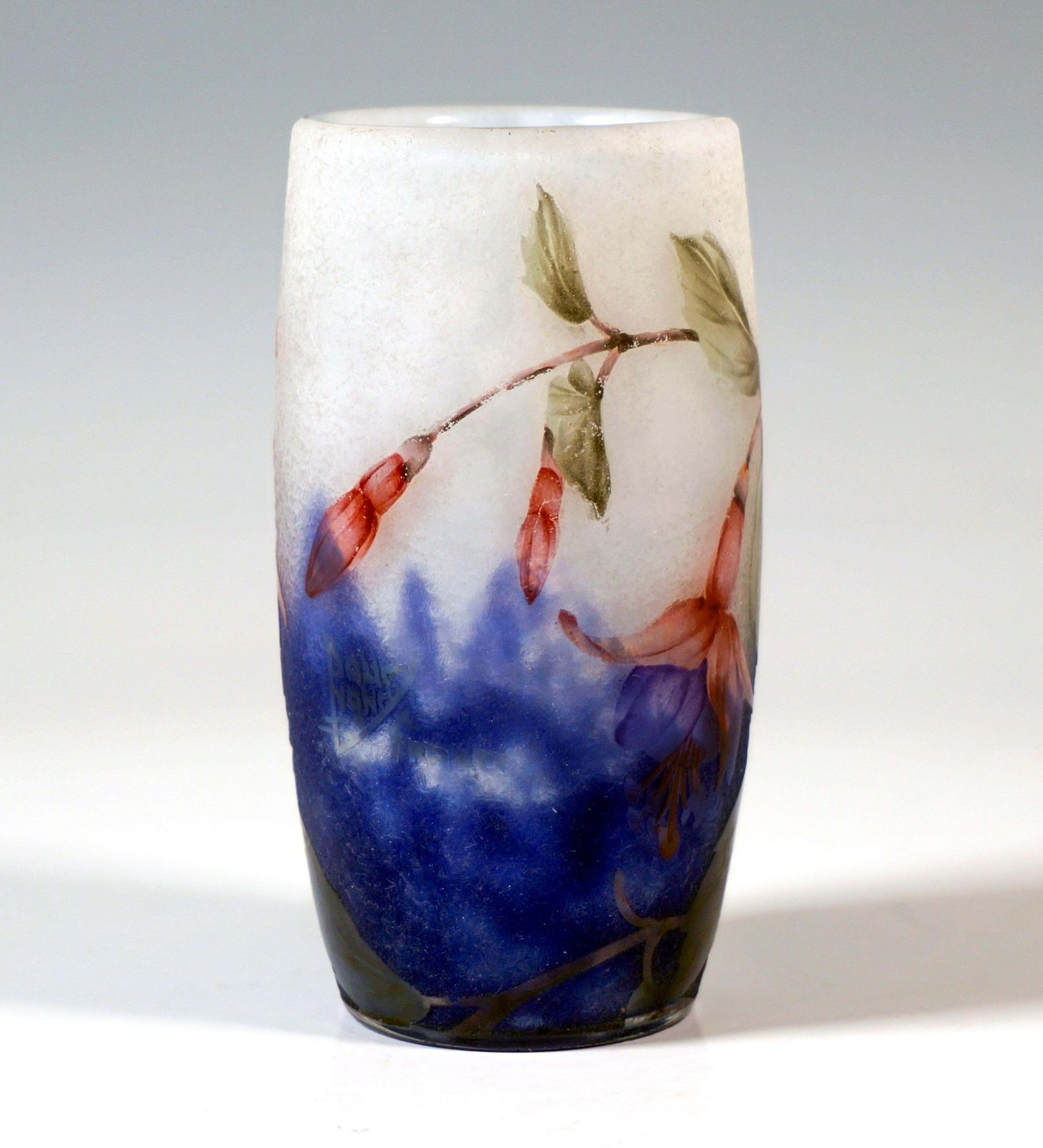 Art Nouveau Cameo Vase 'Fuchsia', Daum Nancy, France, Circa 1910 photo furniture