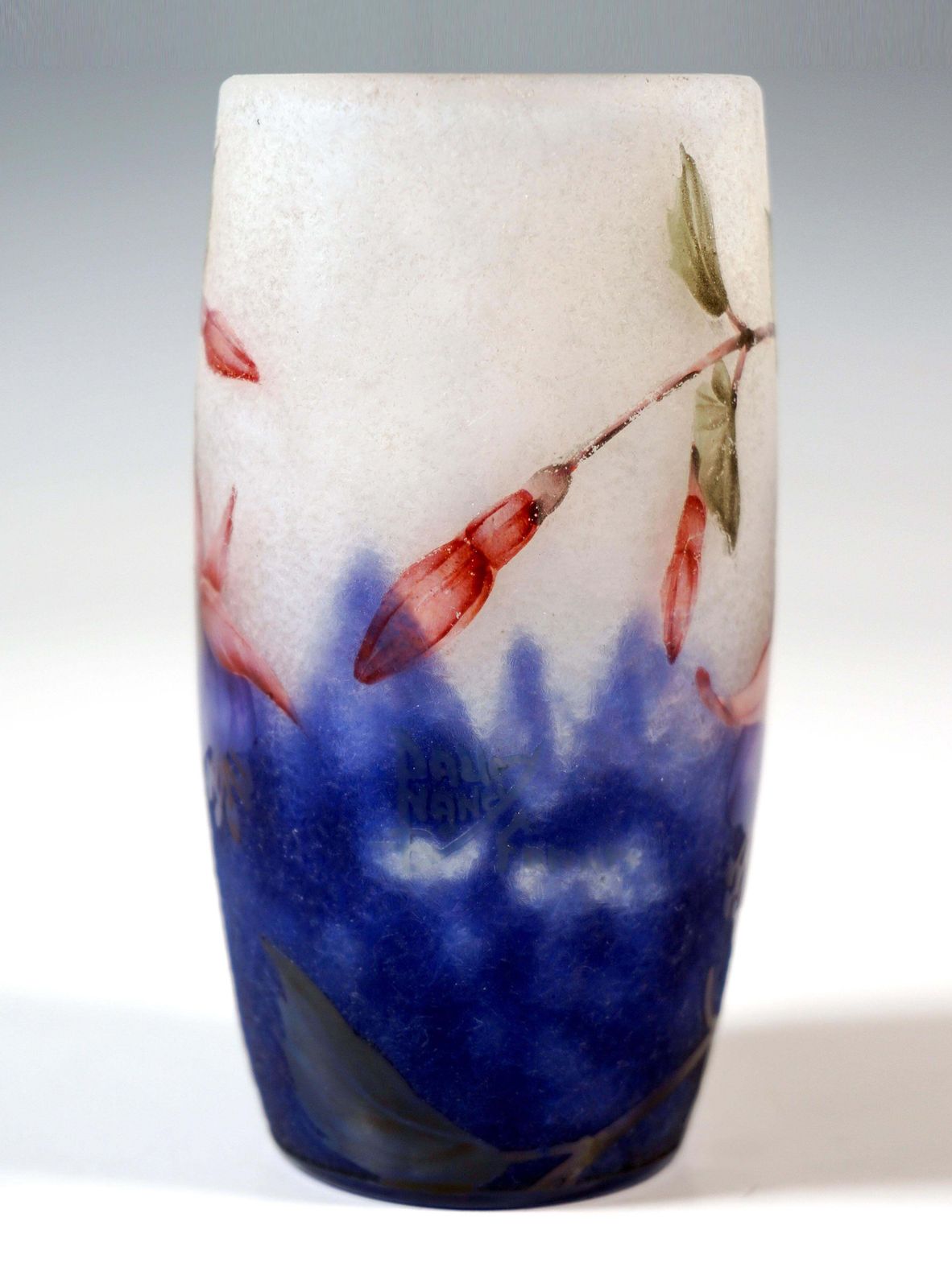 Art Nouveau Cameo Vase 'Fuchsia', Daum Nancy, France, Circa 1910 photo 2487.0