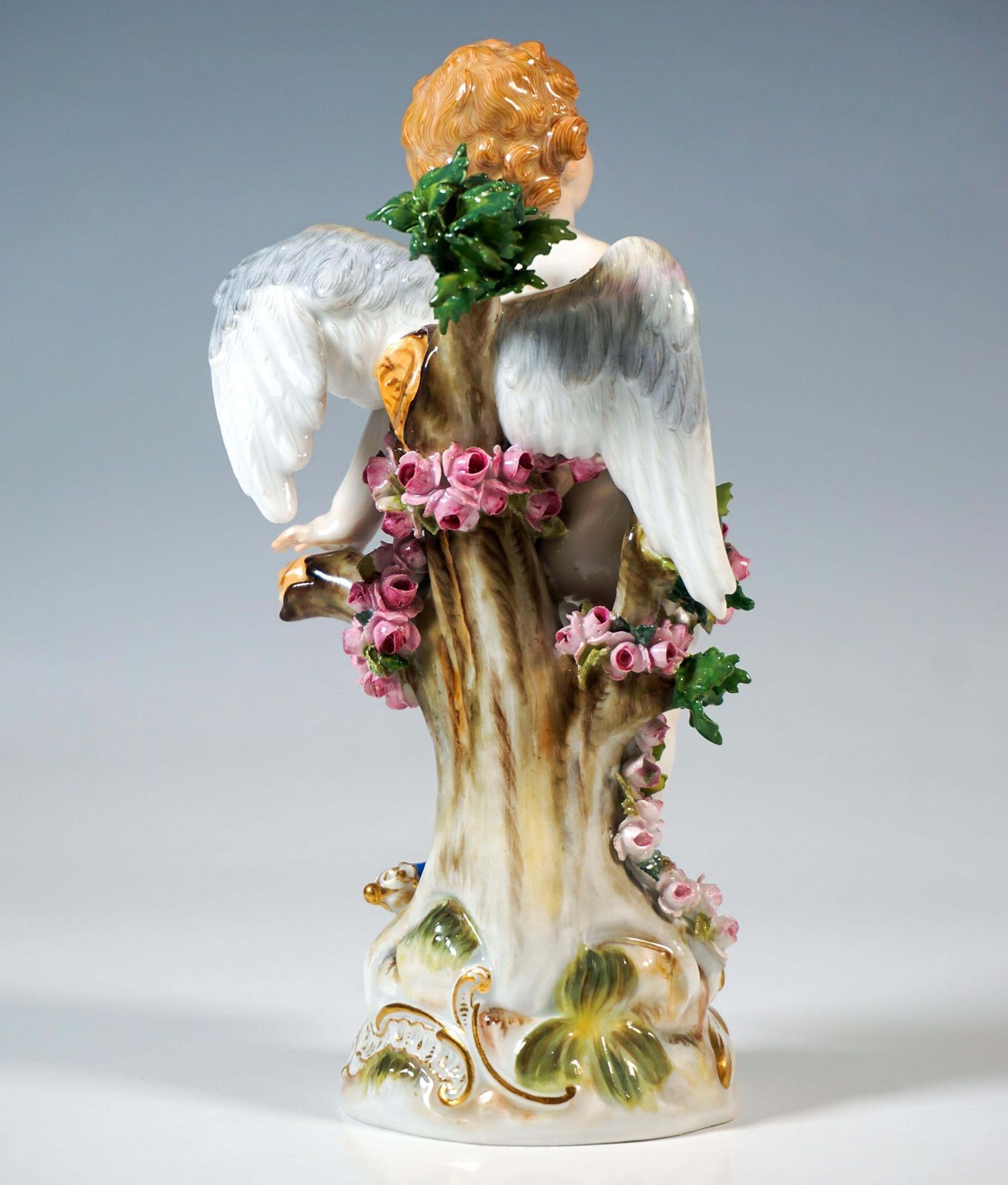 Meissen Art Nouveau Figure 'Tied Up Cupid' By Paul Helmig, Germany Circa 1900 photo for sale