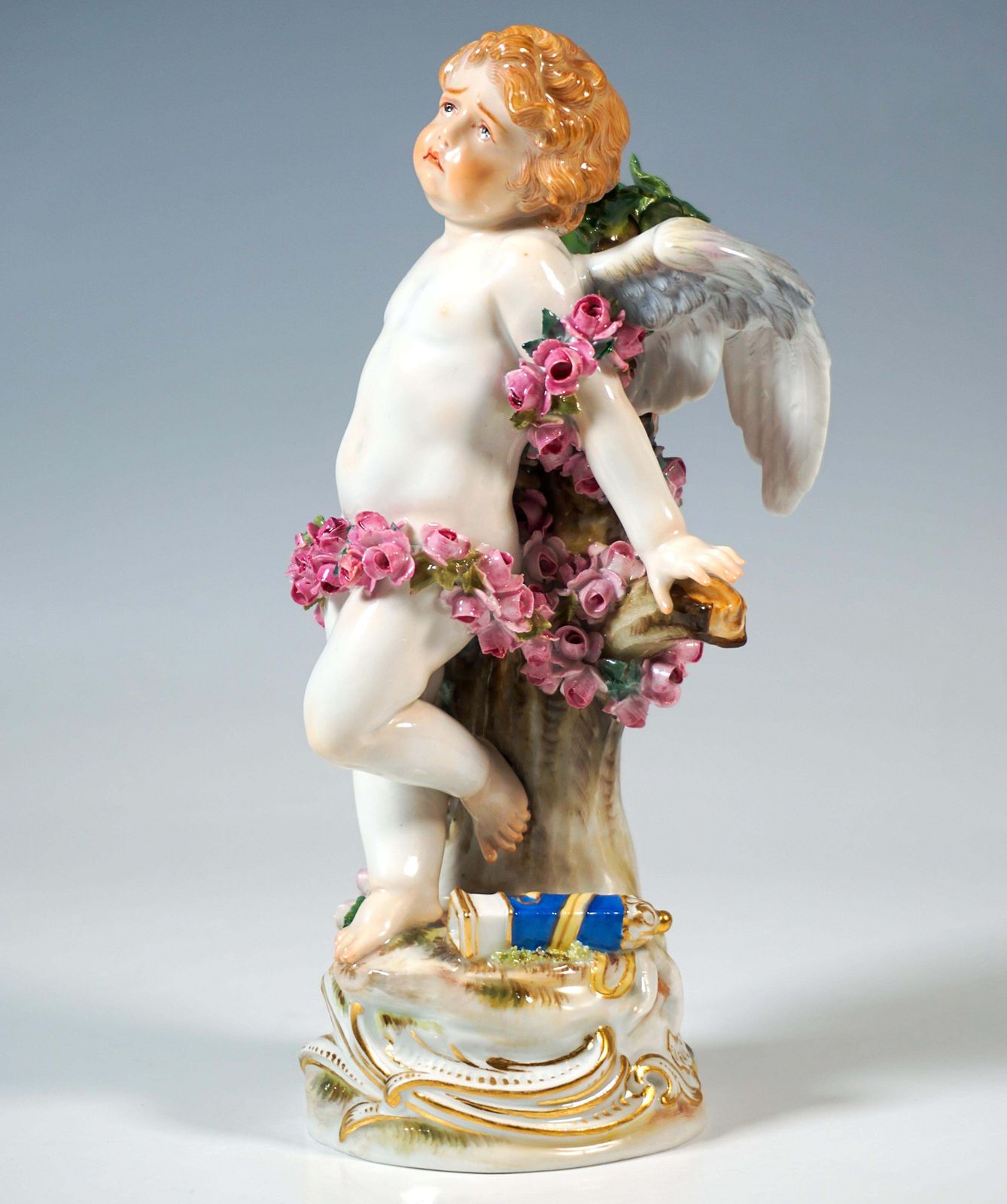 Meissen Art Nouveau Figure 'Tied Up Cupid' By Paul Helmig, Germany Circa 1900 photo 1599.0