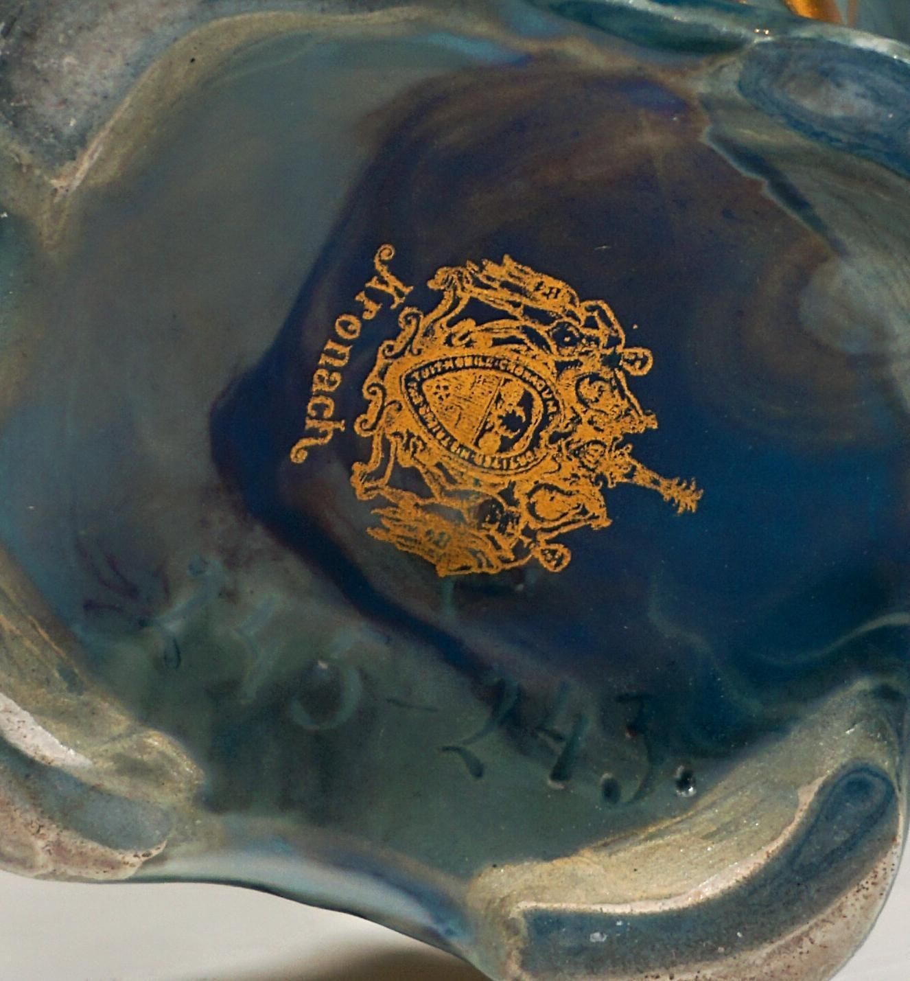 Art Nouveau Shell Vase With Nymph, Max Hiller For Rosenthal, Kronach, 1898 1900 photo vinterior