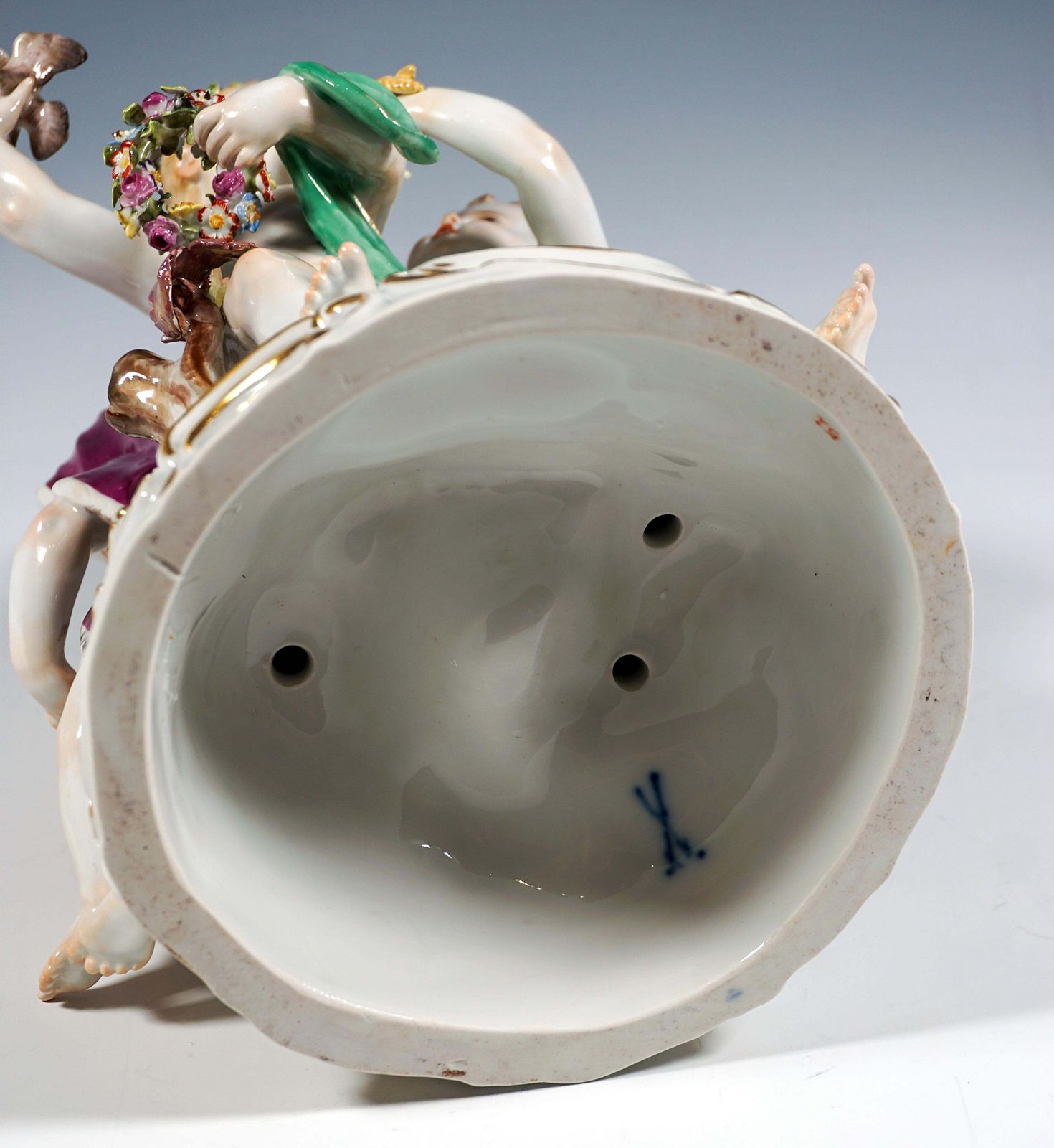 Home Decor Large Meissen Cupid Group 'Allegory   The Four Seasons', By Leuteritz, Ca. 1880 photo