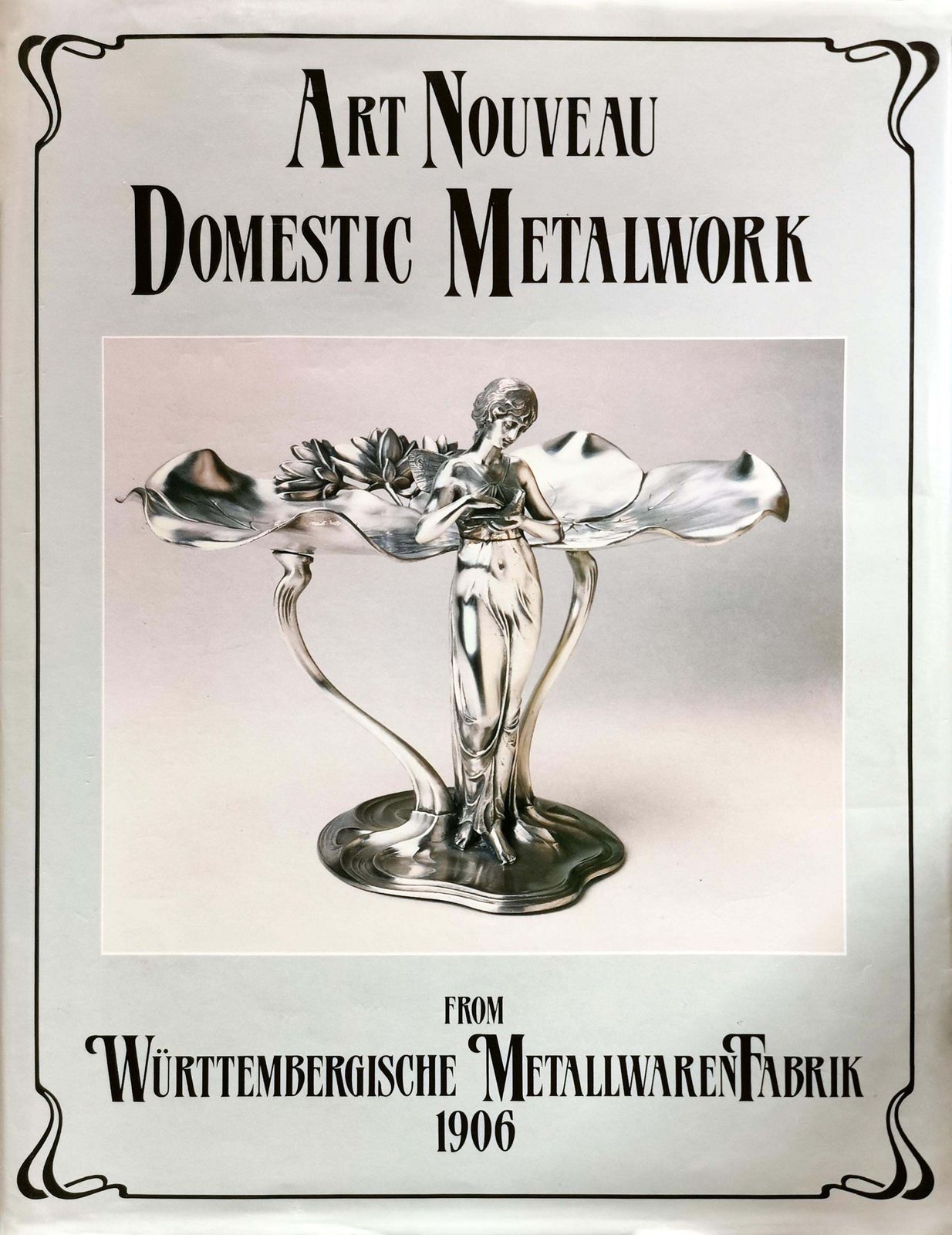 photo furniture Sculptural Art Nouveau Jardinière With Butterflies And Tendrils, Wmf, Germany
