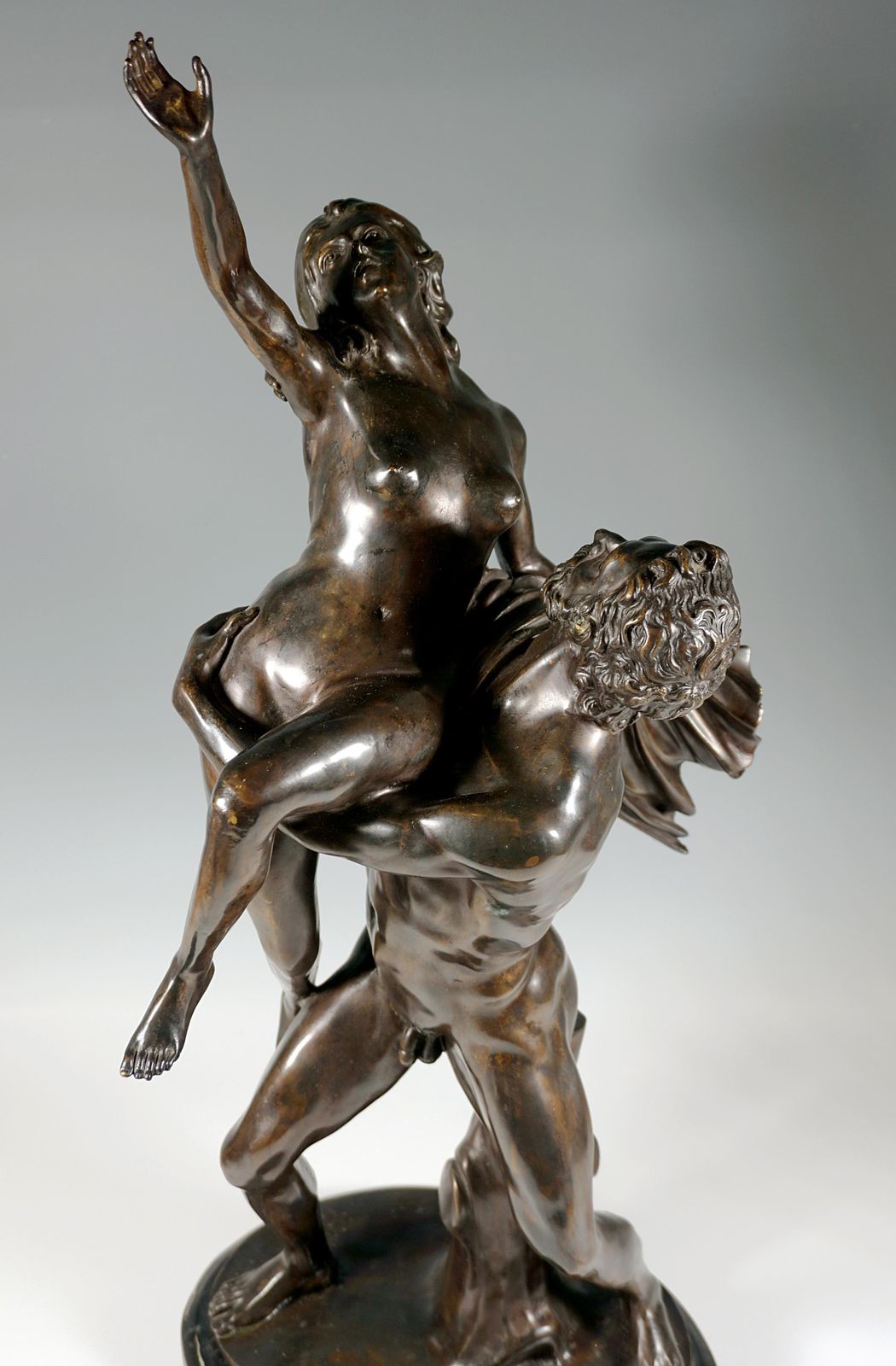 'Rape Of A Woman', Large Bronze Group After Giambologna, Early 20th Century photo 6039.0