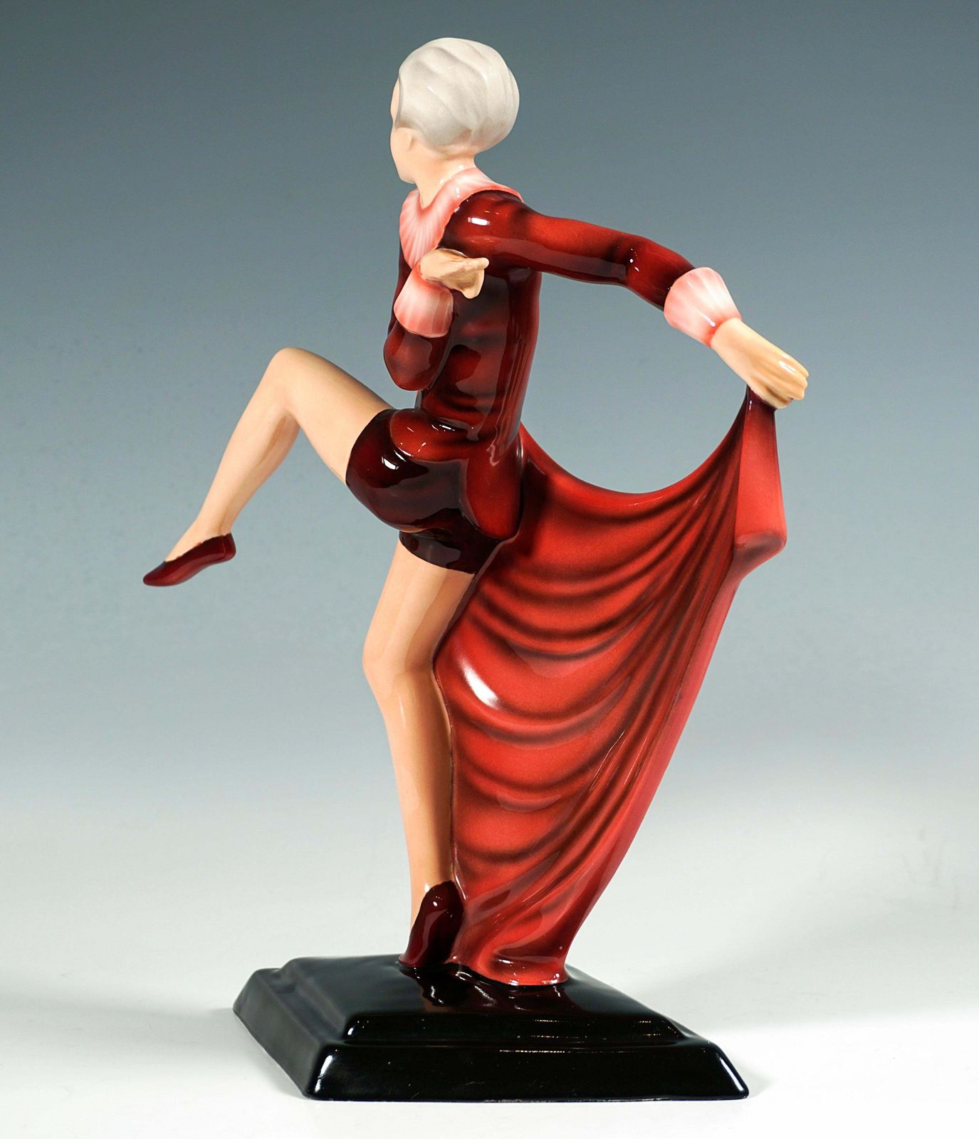 Goldscheider Vienna Art Déco Figure Posing Dancer With Cloth, By Lorenzl C.1939 photo 2006.0