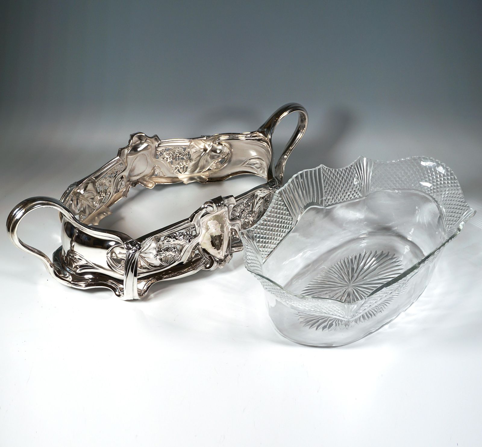 Art Nouveau Silver Jardinière, Bruckmann & Sons For Theodor Schallmayer Germany photo buy