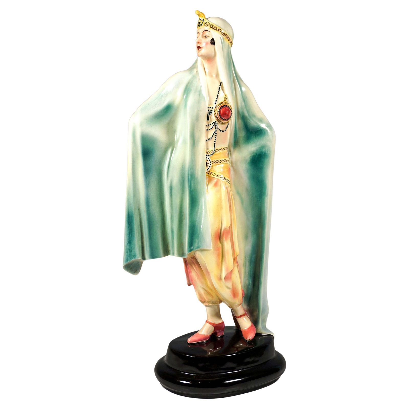 Large Goldscheider Art Deco Odalisque 'Aida' By Josef Lorenzl, Around 1925