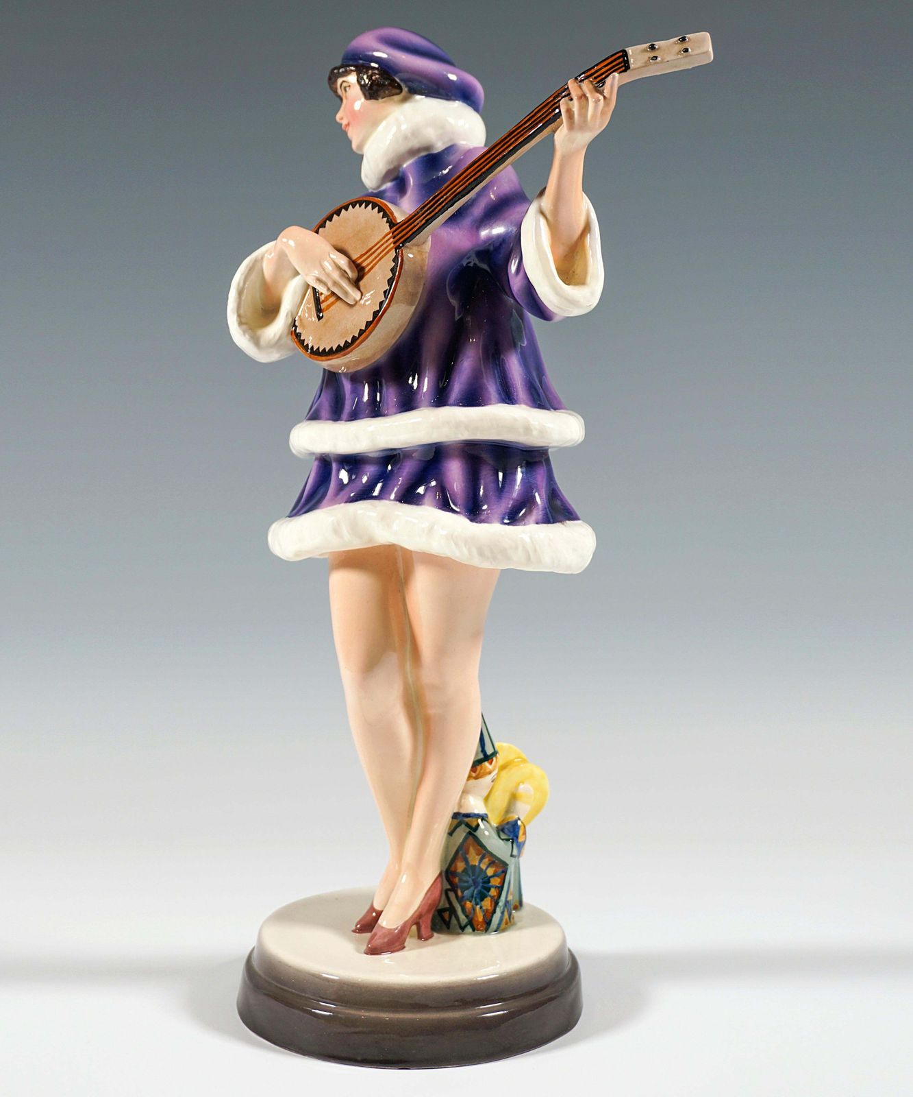 'Banjo Play' Zerline Balten As A Banjo Player, Goldscheider Vienna, Ca 1930 photo Home Decor