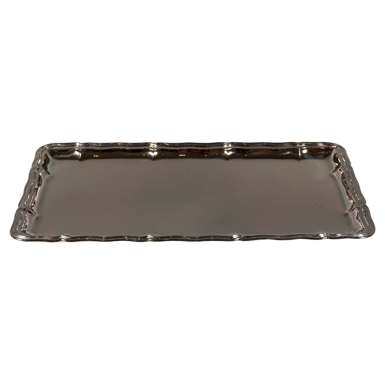 Viennese Silver Art Déco Serving Platter By Jarosinski & Vaugoin, Circa 1925