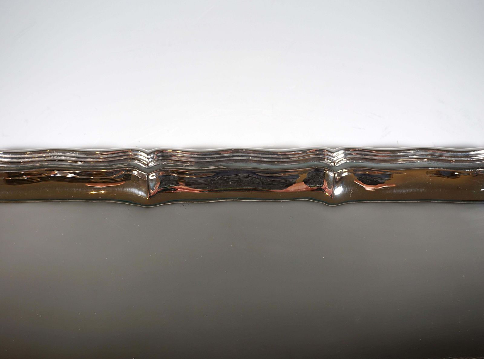 Viennese Silver Art Déco Serving Platter By Jarosinski & Vaugoin, Circa 1925 photo for sale