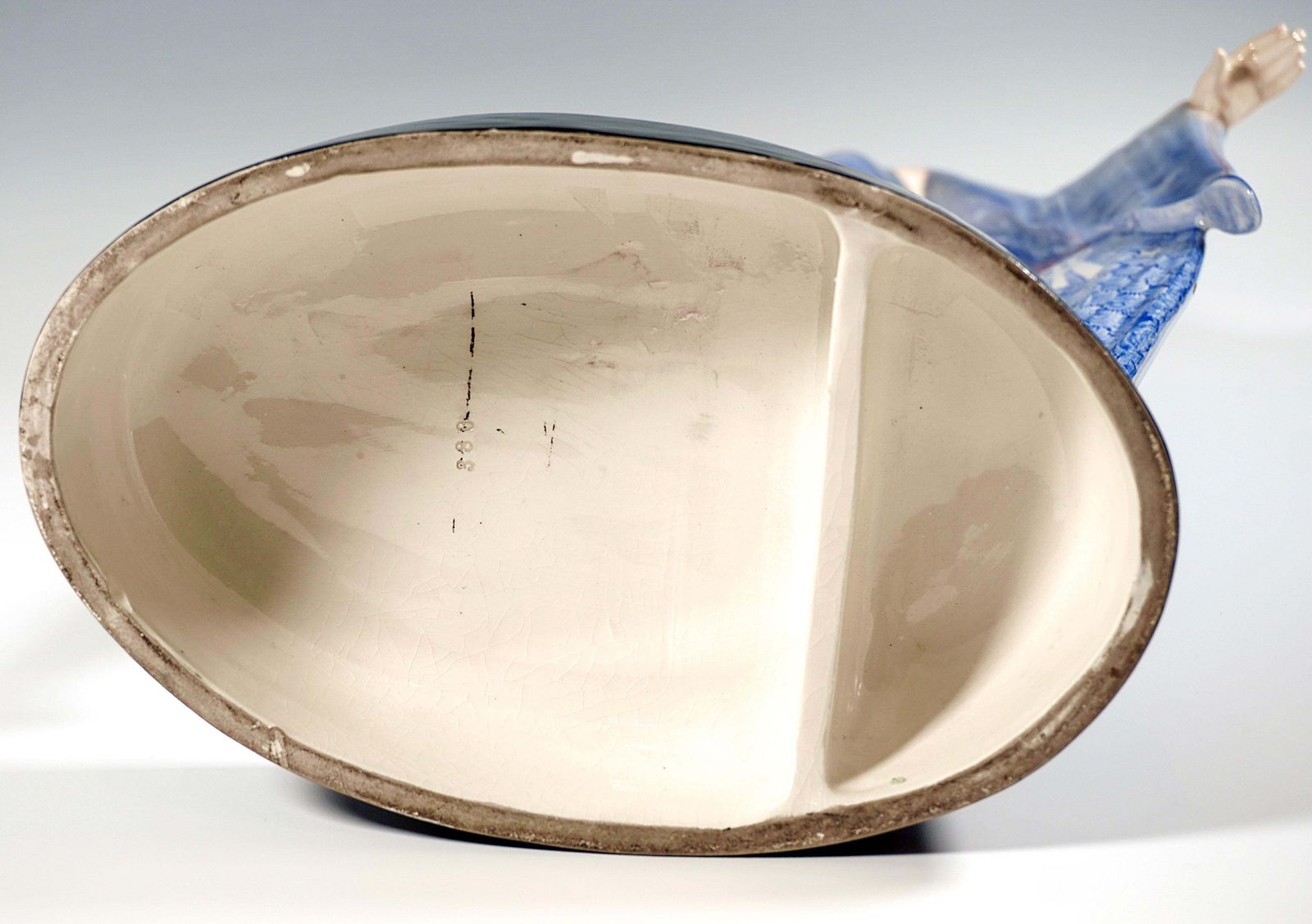 photo furniture 'Egyptian Temple Dancer', Large Marcell Goldscheider Vienna Figurine, Circa 1930