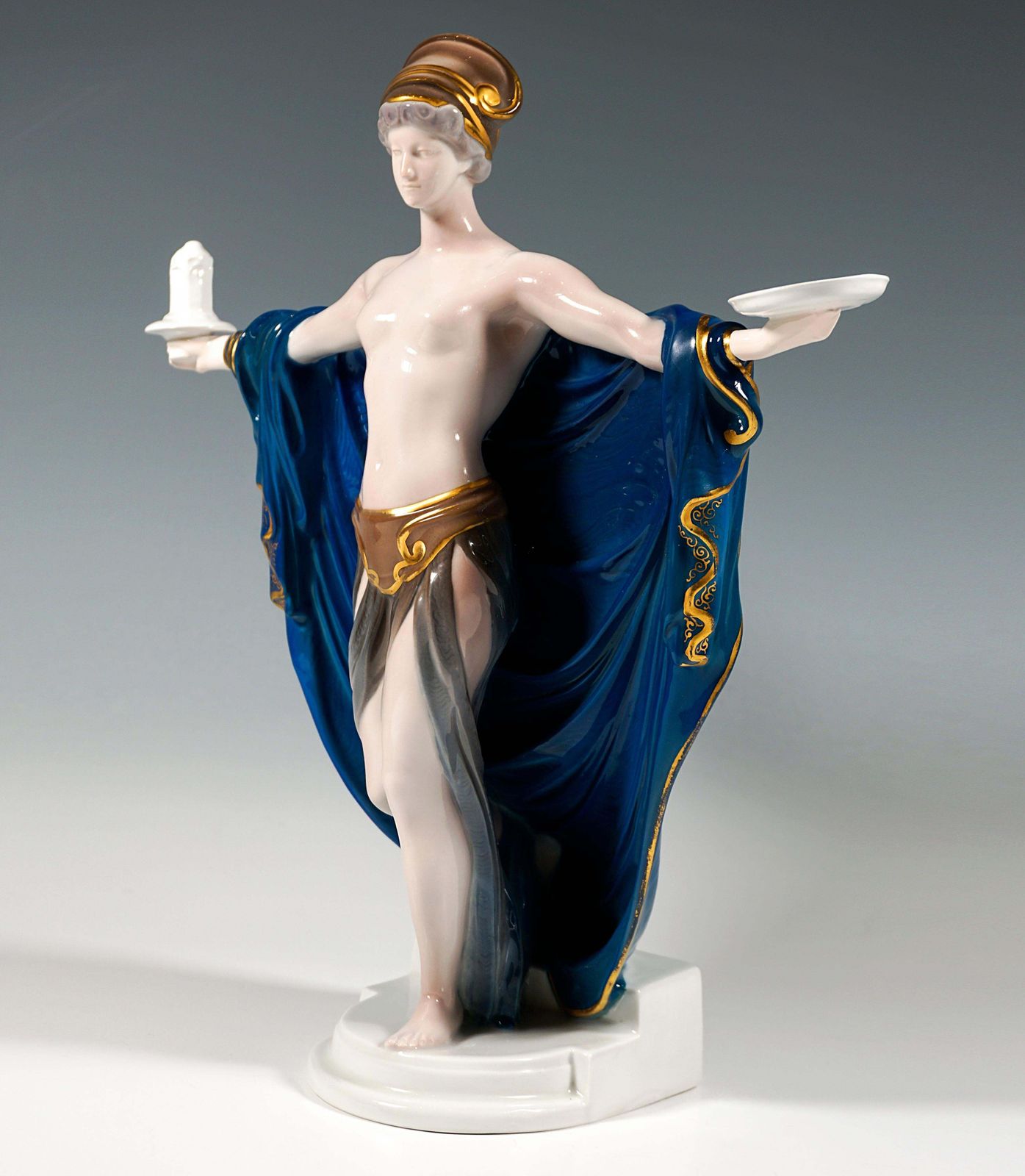 Porcelain Figurine 'Temple Dedication' By Liebermann Rosenthal Selb Germany 1916 photo Home Decor