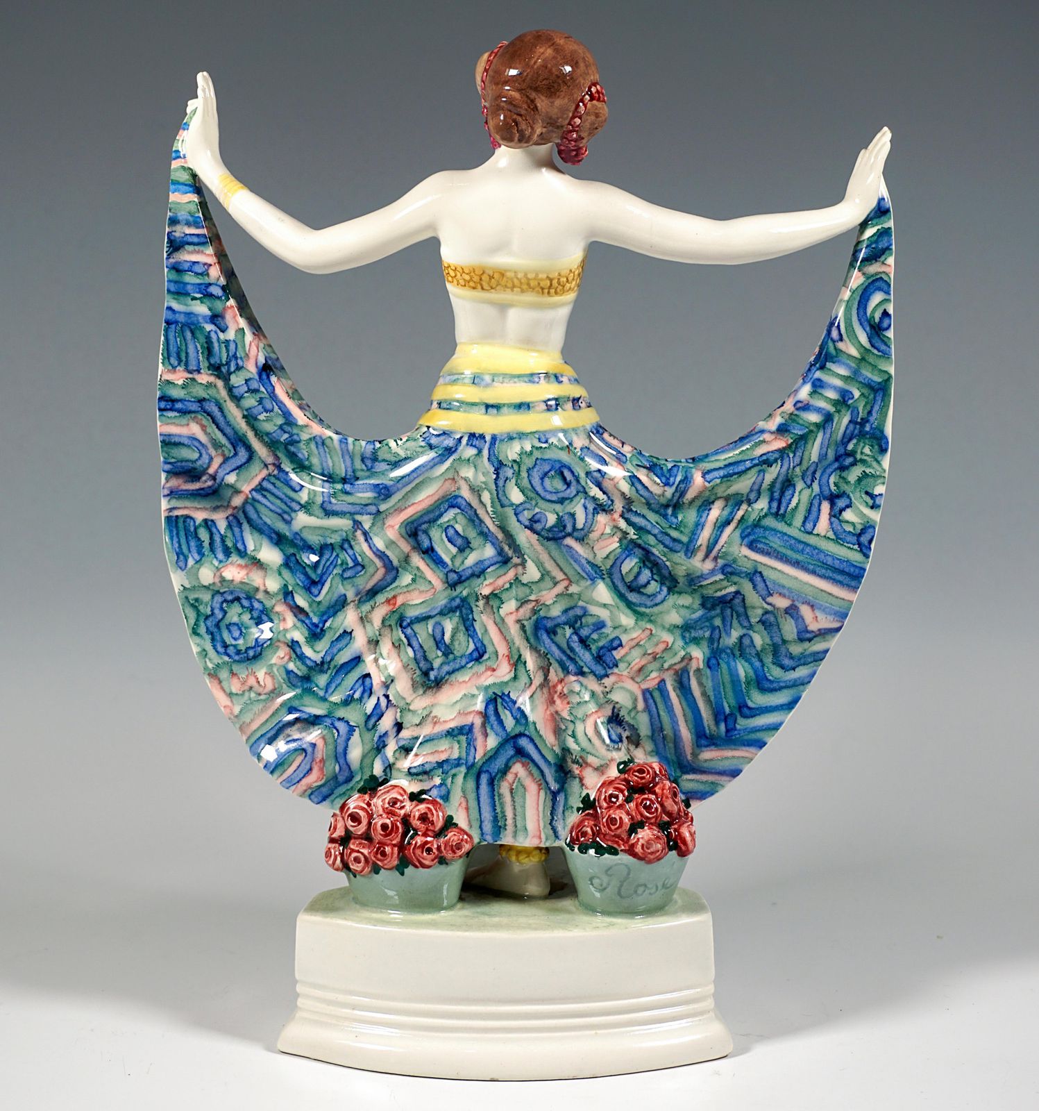 Goldscheider Vienna Art Déco Figure 'Ruth' Dancer In Oriental Costume, By Rosé photo for sale