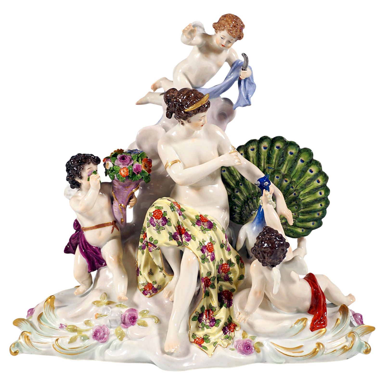 Meissen Art Nouveau Group 'The Air' By Paul Helmig, Germany Around 1900