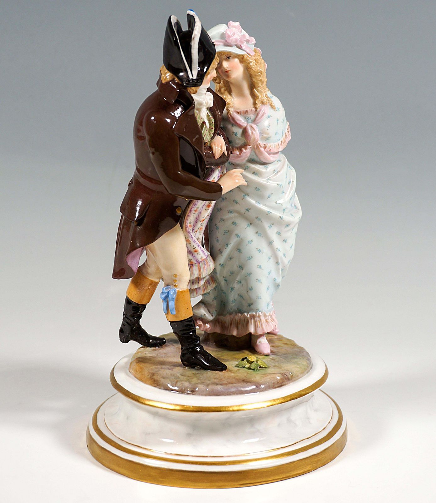 Meissen Costume Group, Couple Dressed In Empire Style, By H. Goeschl, Ca 1940 photo furniture