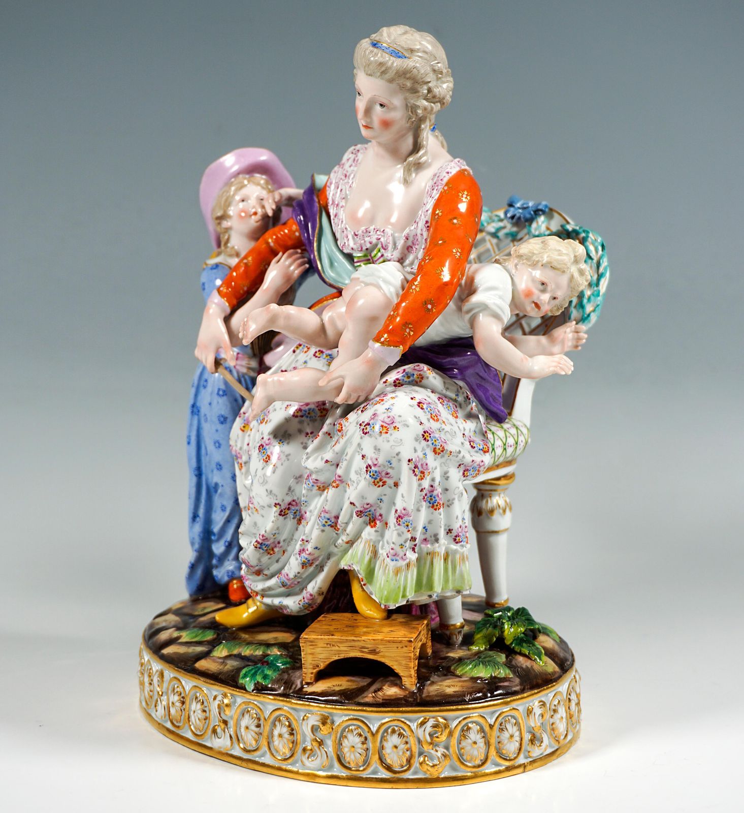 Early Meissen Rococo Group 'Love And Indulgence' By J.C. Schönheit, Ca 1840 photo 4796.0