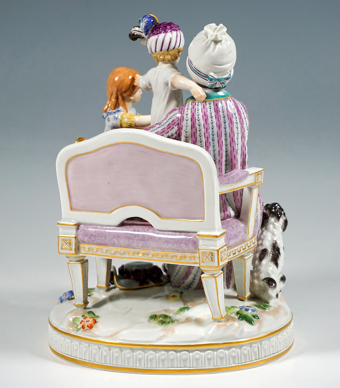 Meissen Rococo Group 'The Good Father' By J.C. Schönheit, 20th Century photo Home Decor