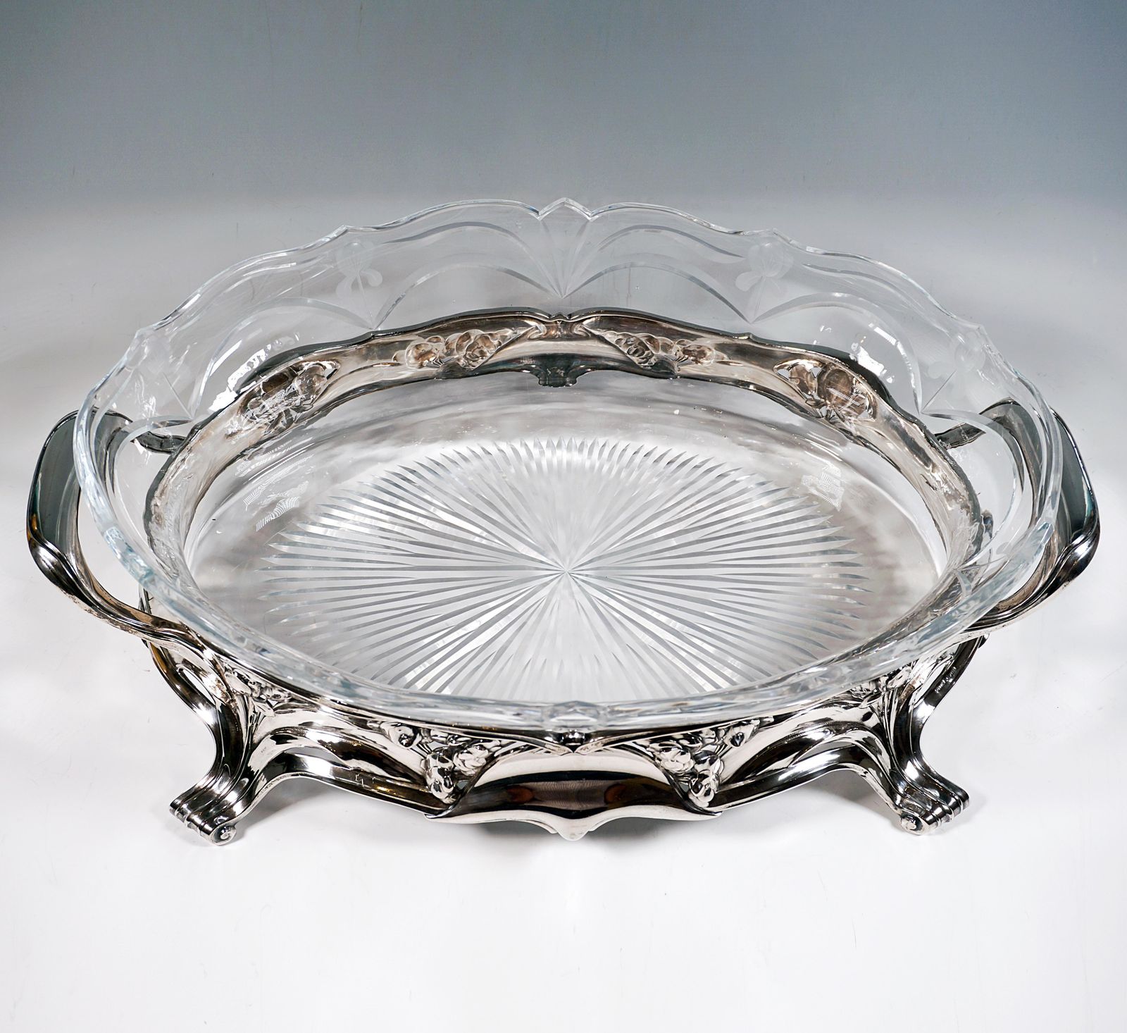 Art Nouveau Silver Jardinière, Bruckmann & Sons For Lazarus Posen Germany C 1900 photo for sale