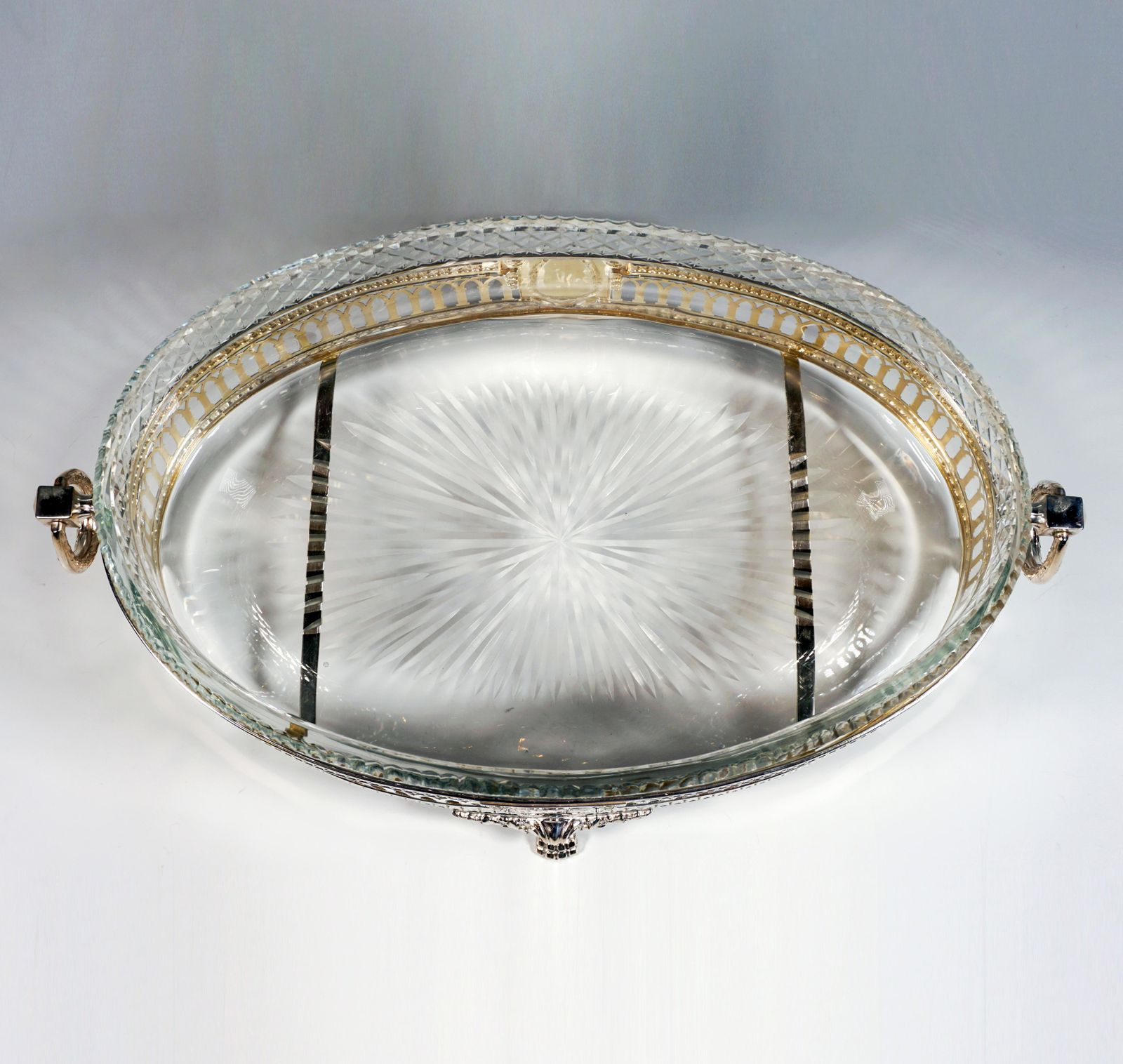 Art Nouveau Silver Jardinière With Cut Glass Liner, Wilhelm Binder Germany C1900 photo 3314.0