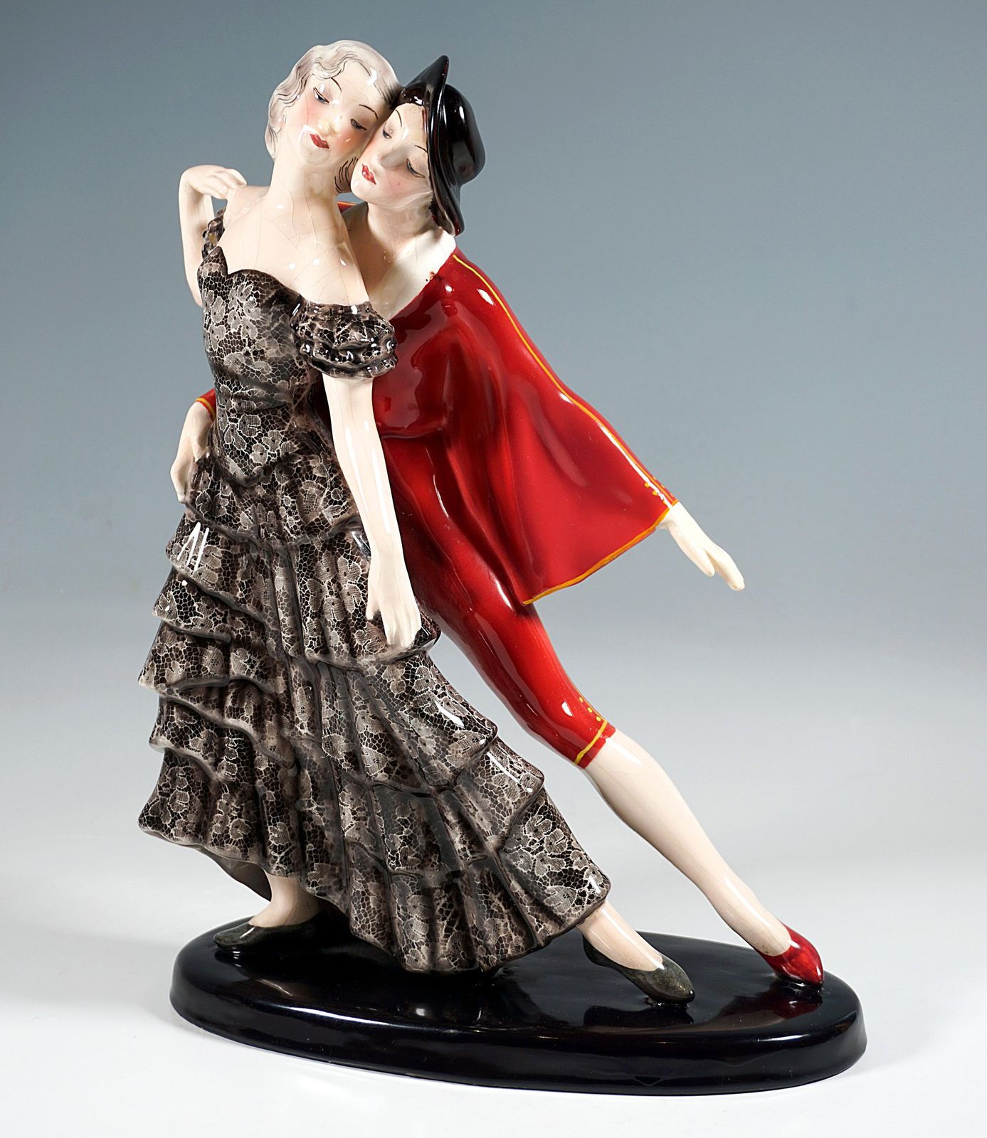 Goldscheider Vienna Art Deco Group, Russian Ballet, By Claire Weiss, Ca 1934 photo Home Decor